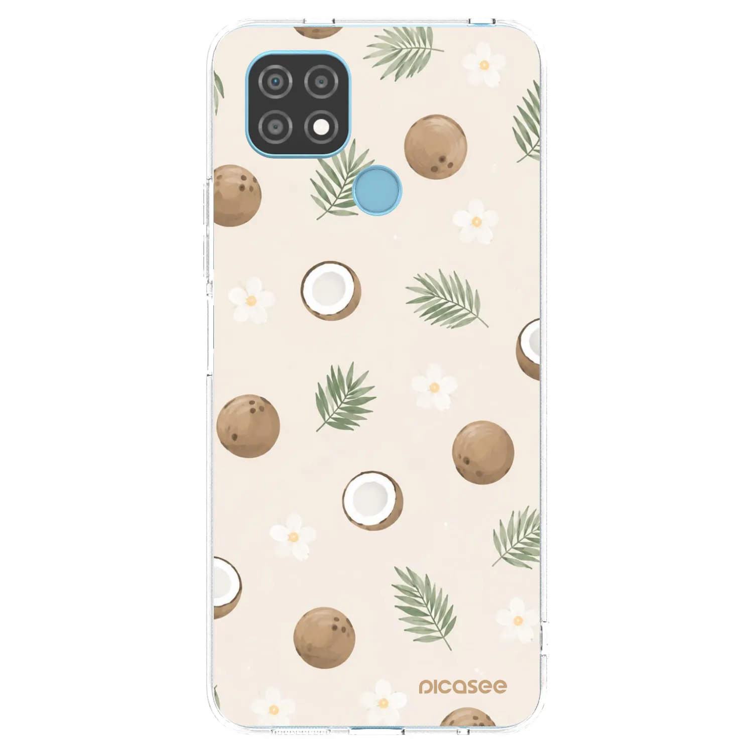 Picasee διαφανής θήκη σιλικόνης Realme C21 - Coconut Breeze