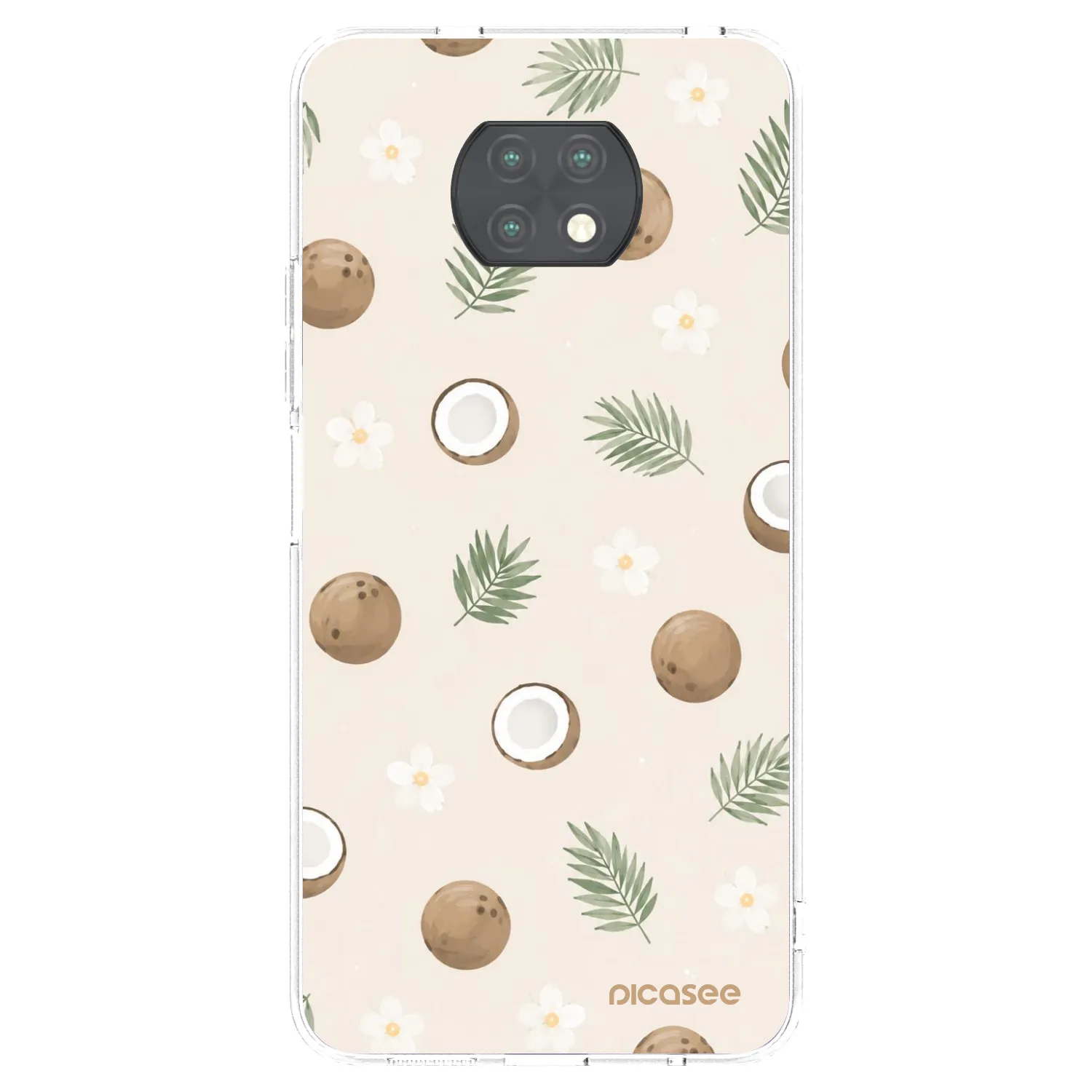 Picasee διαφανής θήκη σιλικόνης Xiaomi Redmi Note 9T - Coconut Breeze
