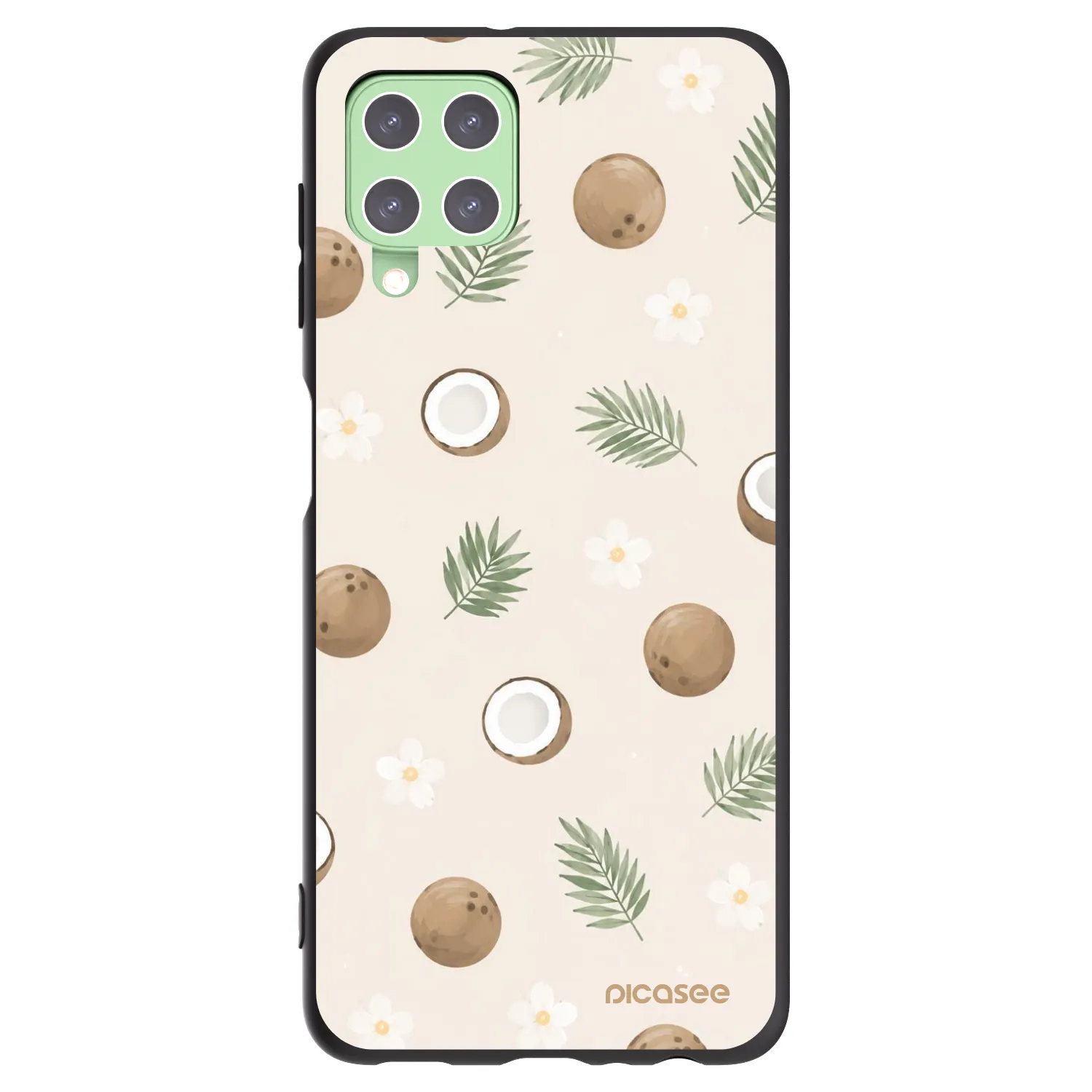 Picasee Μαύρη θήκη σιλικόνης για Samsung Galaxy A22 A225F 4G - Coconut Breeze