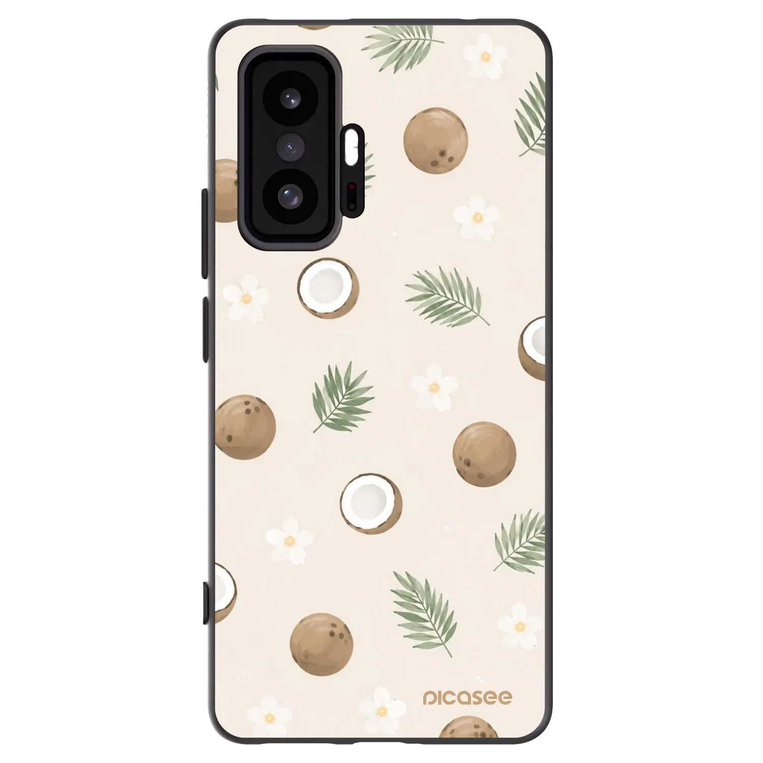 Picasee Μαύρη θήκη σιλικόνης για Xiaomi 11T - Coconut Breeze