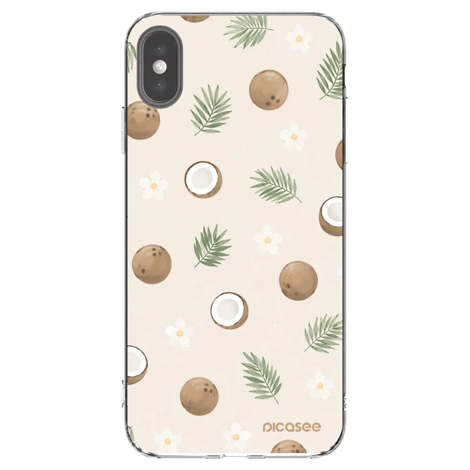 Picasee διαφανής θήκη σιλικόνης Apple iPhone XS Max - Coconut Breeze