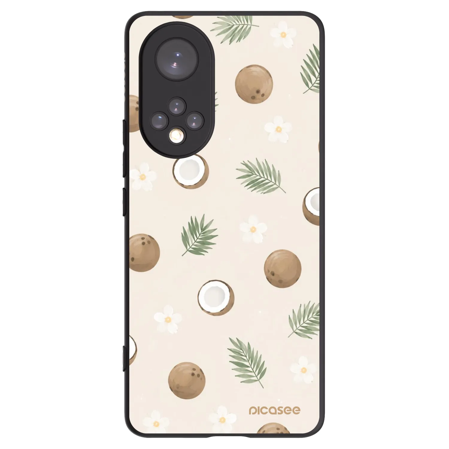 Picasee Μαύρη θήκη σιλικόνης για Honor 50 5G - Coconut Breeze