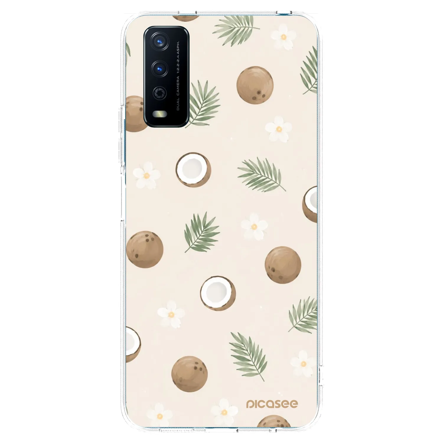 Picasee διαφανής θήκη σιλικόνης Vivo Y11s - Coconut Breeze