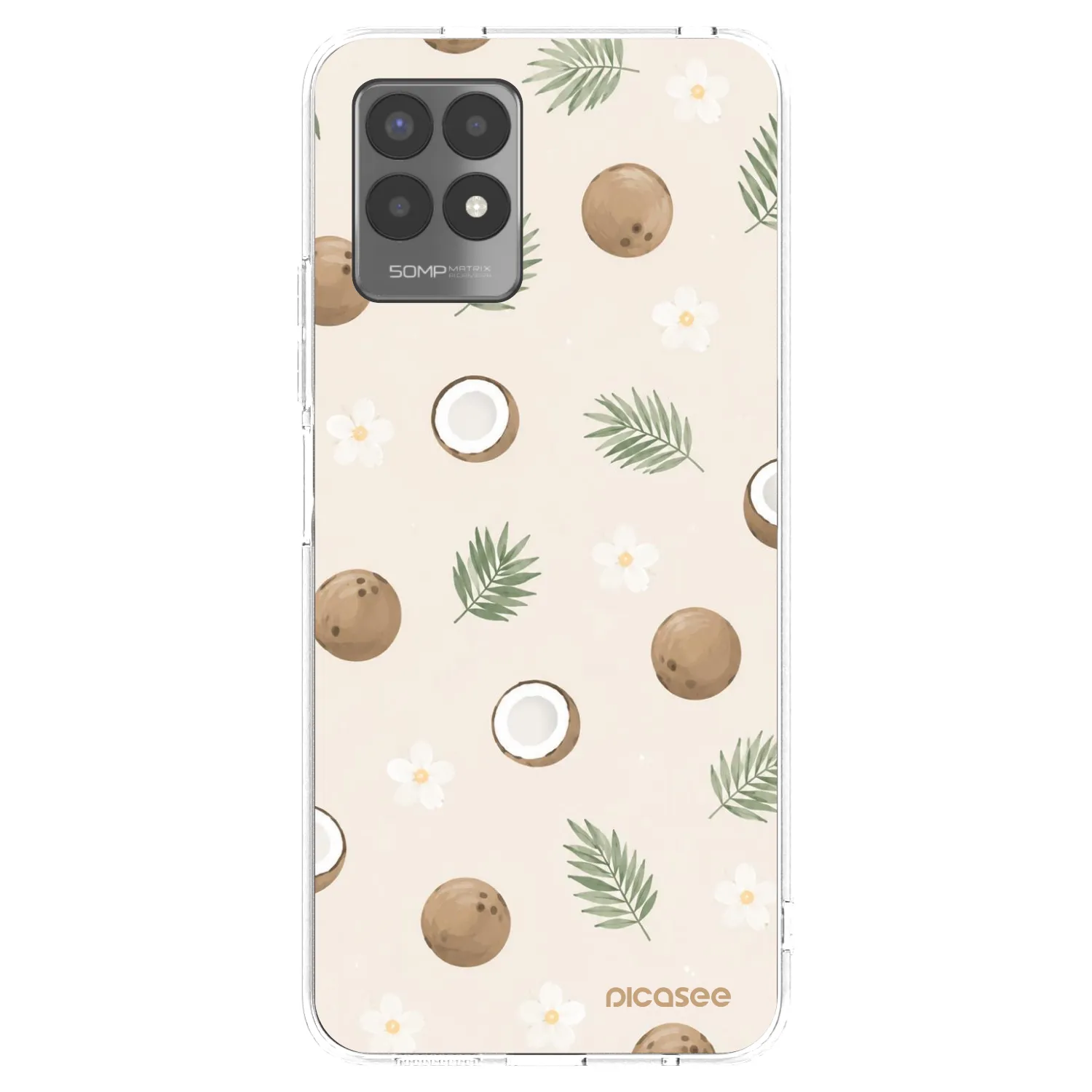 Picasee διαφανής θήκη σιλικόνης Realme 8i - Coconut Breeze