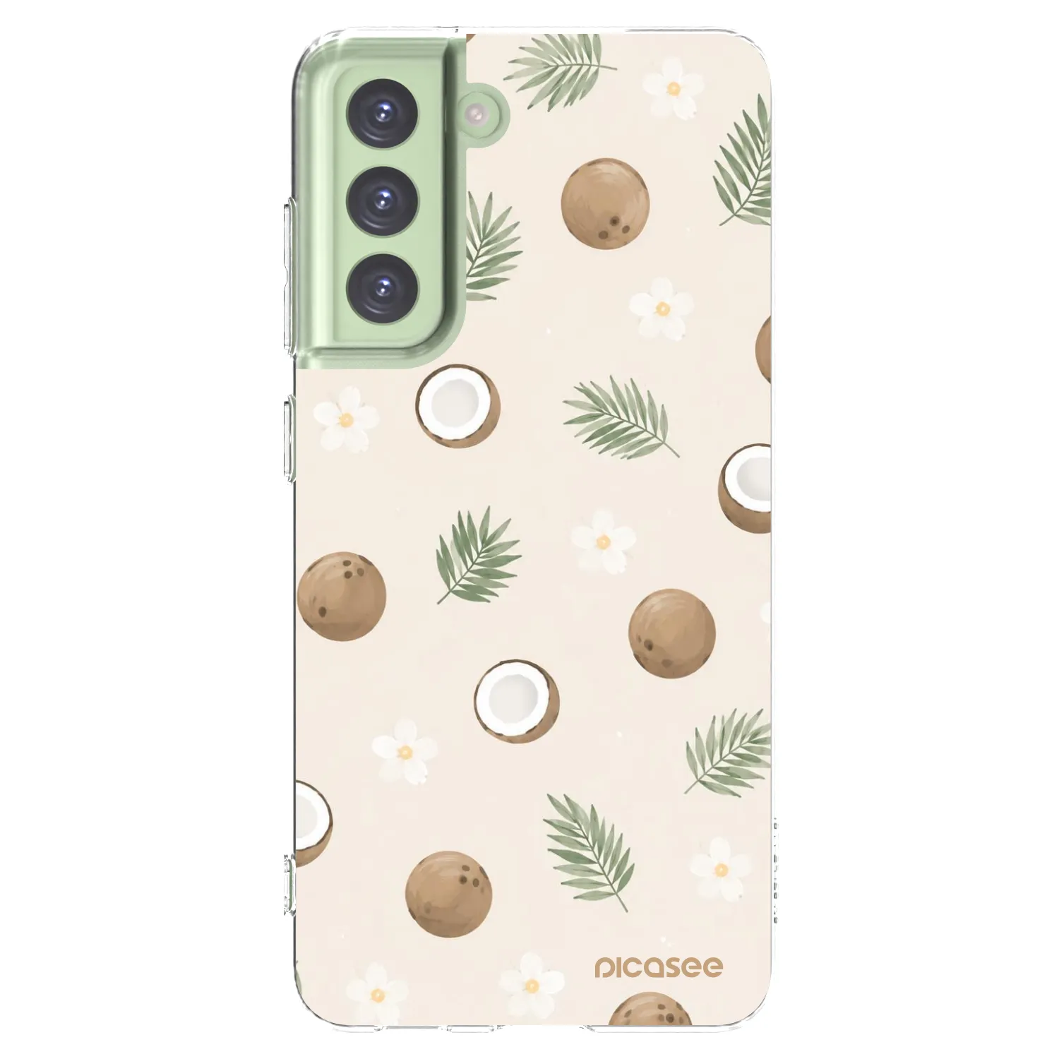 Picasee διαφανής θήκη σιλικόνης Samsung Galaxy S21 FE 5G - Coconut Breeze