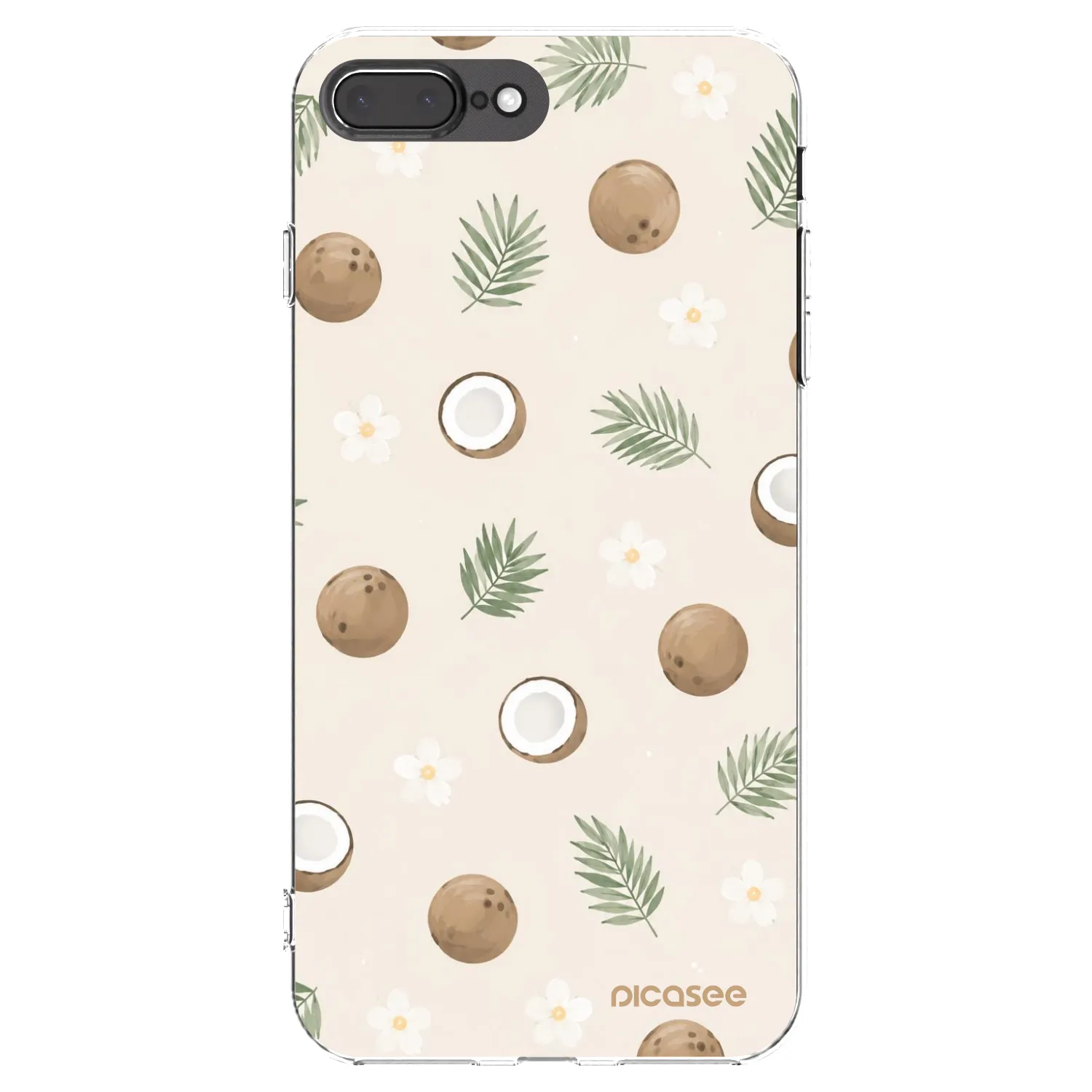 Picasee διαφανής θήκη σιλικόνης Apple iPhone 7 Plus - Coconut Breeze