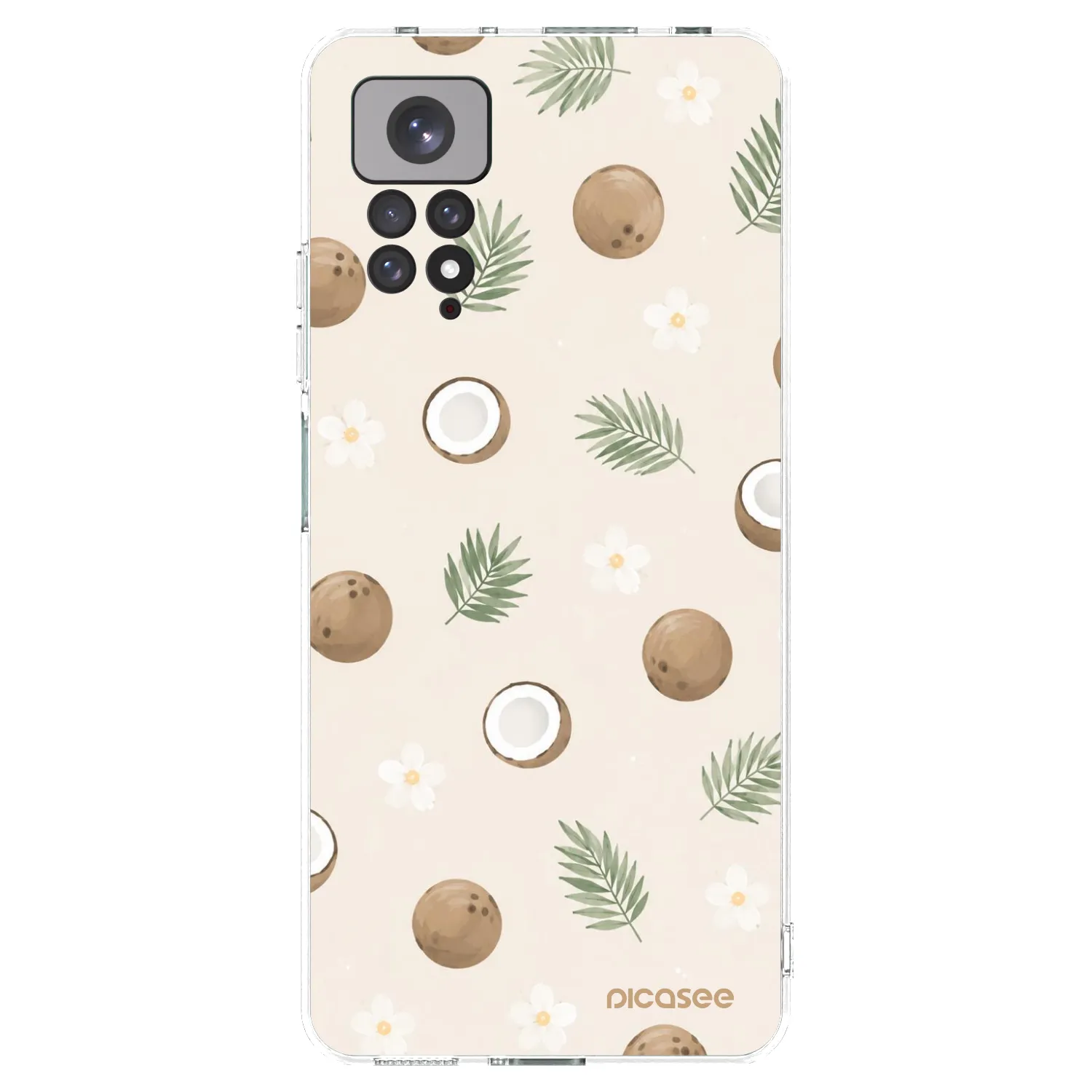 Picasee διαφανής θήκη σιλικόνης Xiaomi Redmi Note 11 - Coconut Breeze