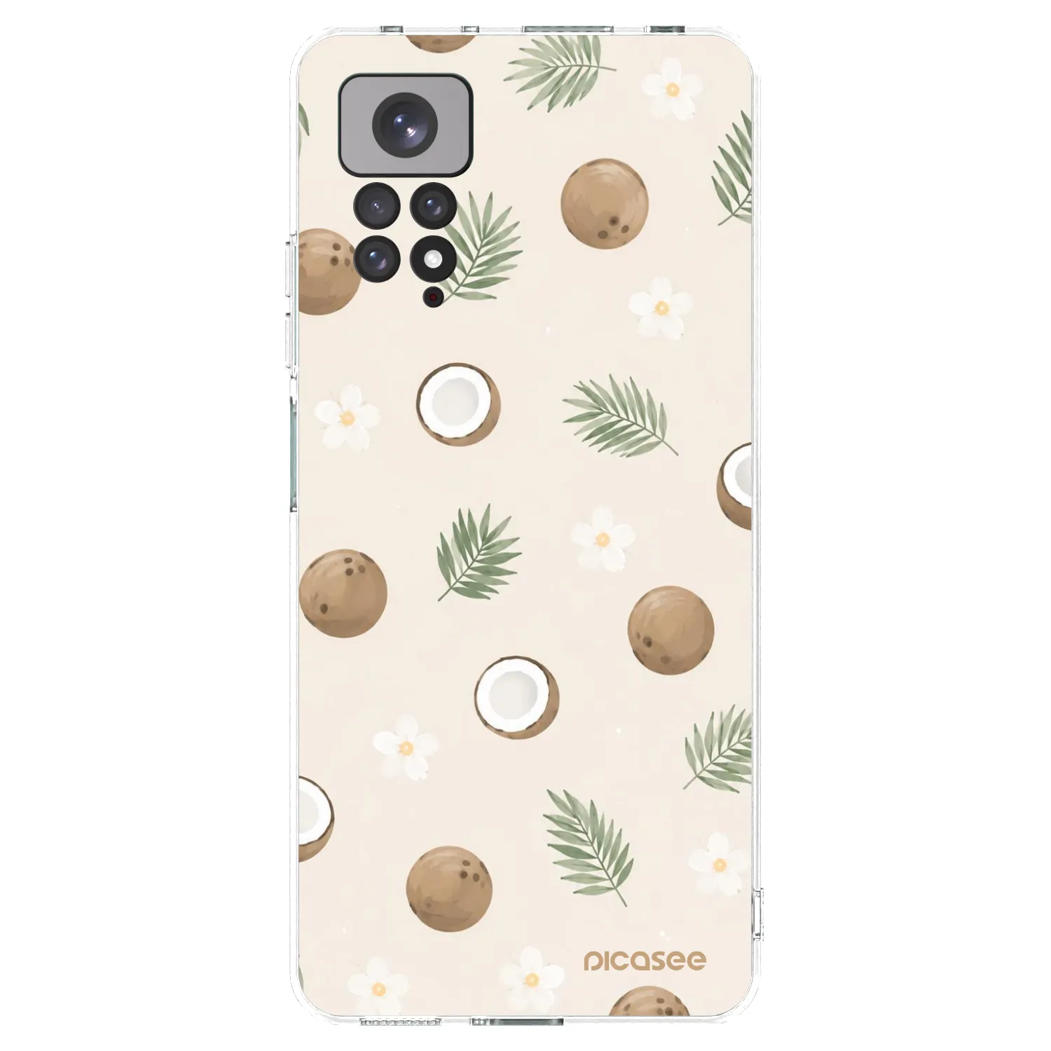 Picasee διαφανής θήκη σιλικόνης Xiaomi Redmi Note 11S 4G - Coconut Breeze