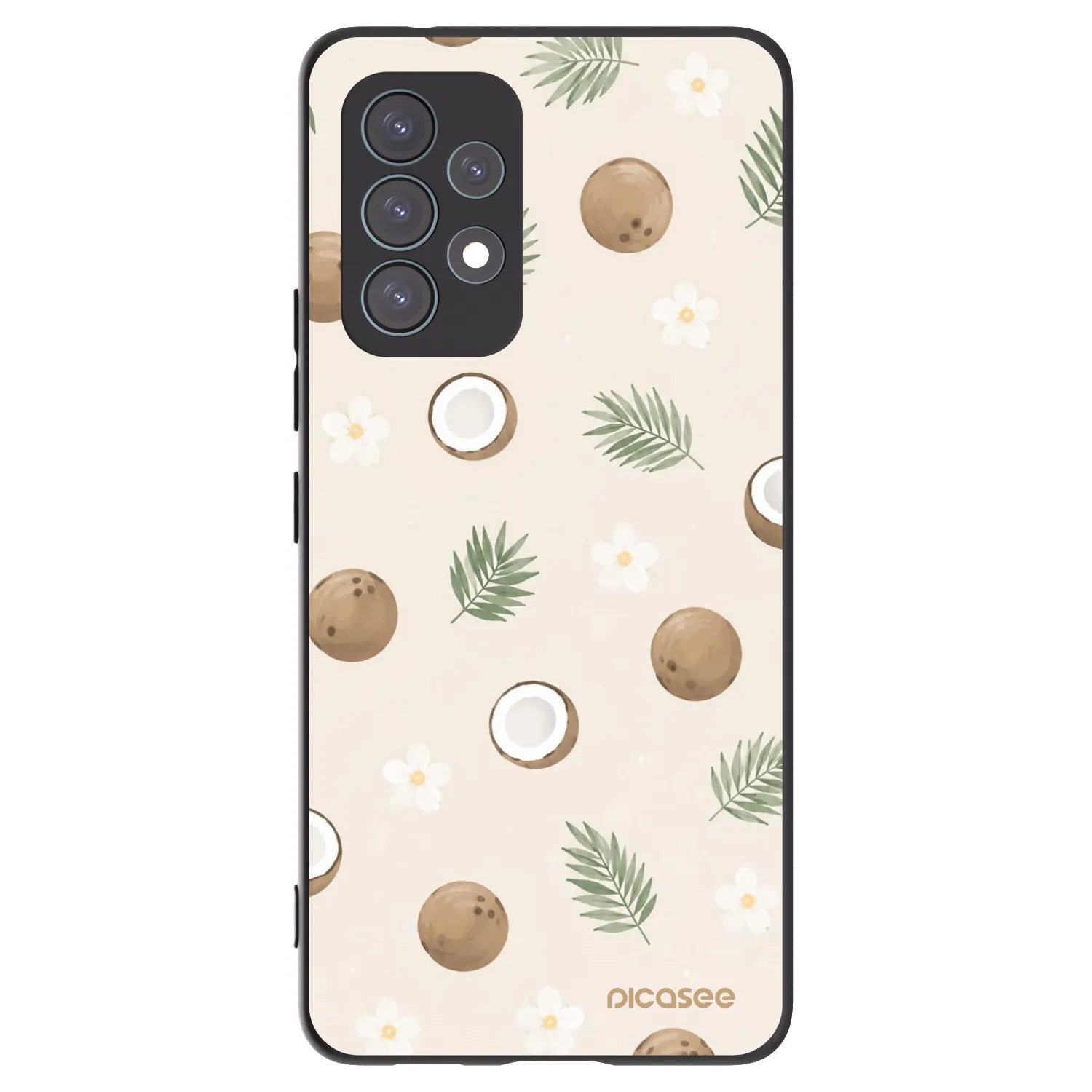 Picasee Μαύρη θήκη σιλικόνης για Samsung Galaxy A53 5G A536 - Coconut Breeze