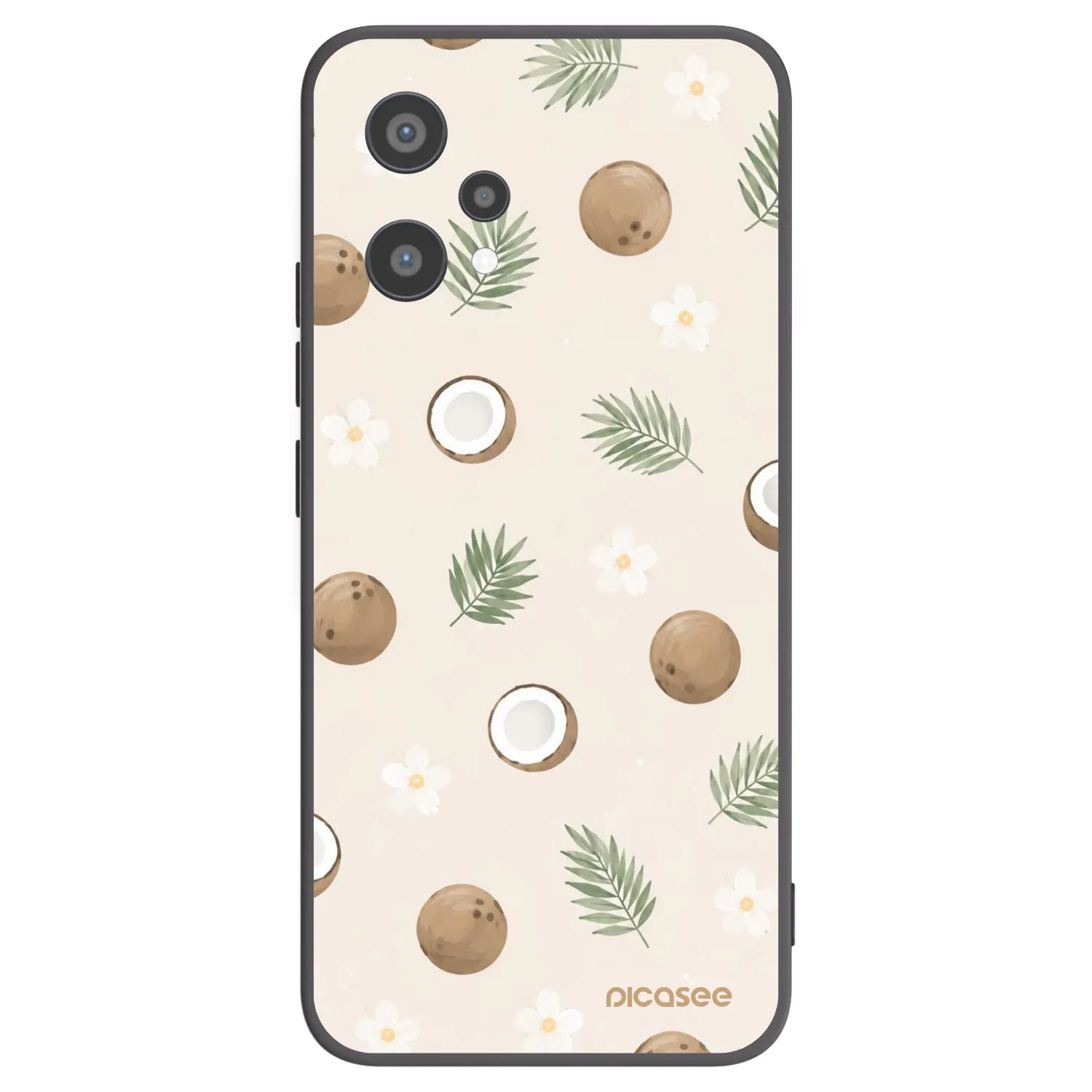 Picasee Μαύρη θήκη σιλικόνης για Realme 9 Pro 5G - Coconut Breeze