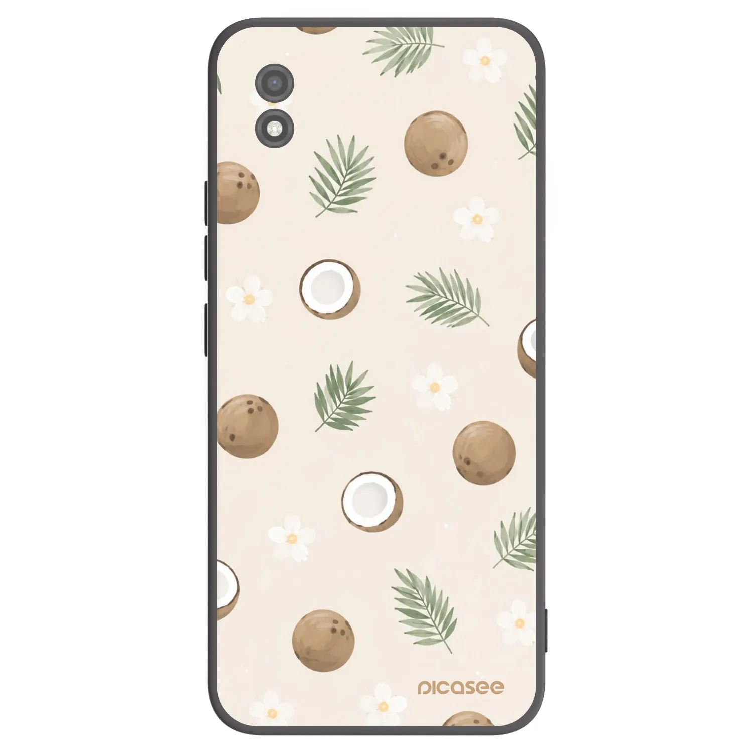 Picasee Μαύρη θήκη σιλικόνης για Realme C11 (2021) - Coconut Breeze