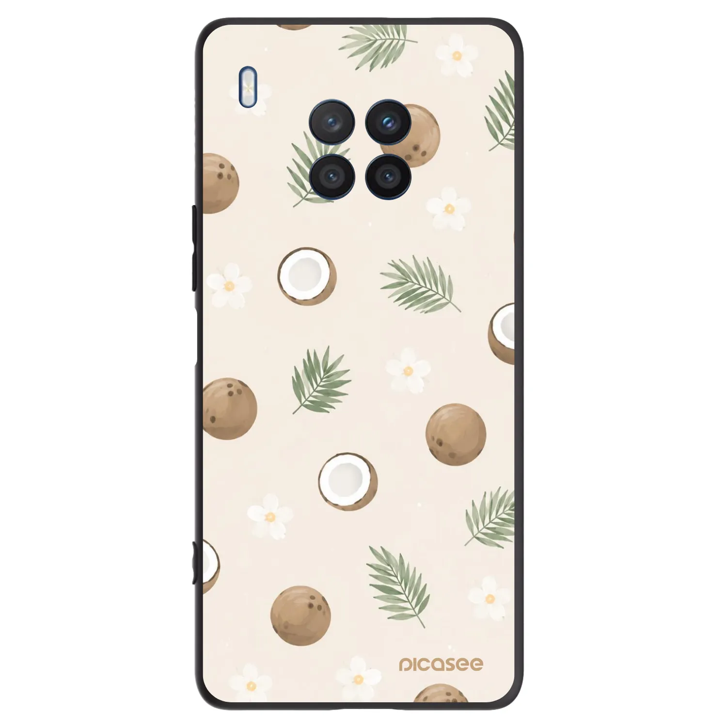 Picasee Μαύρη θήκη σιλικόνης για Honor 50 Lite - Coconut Breeze
