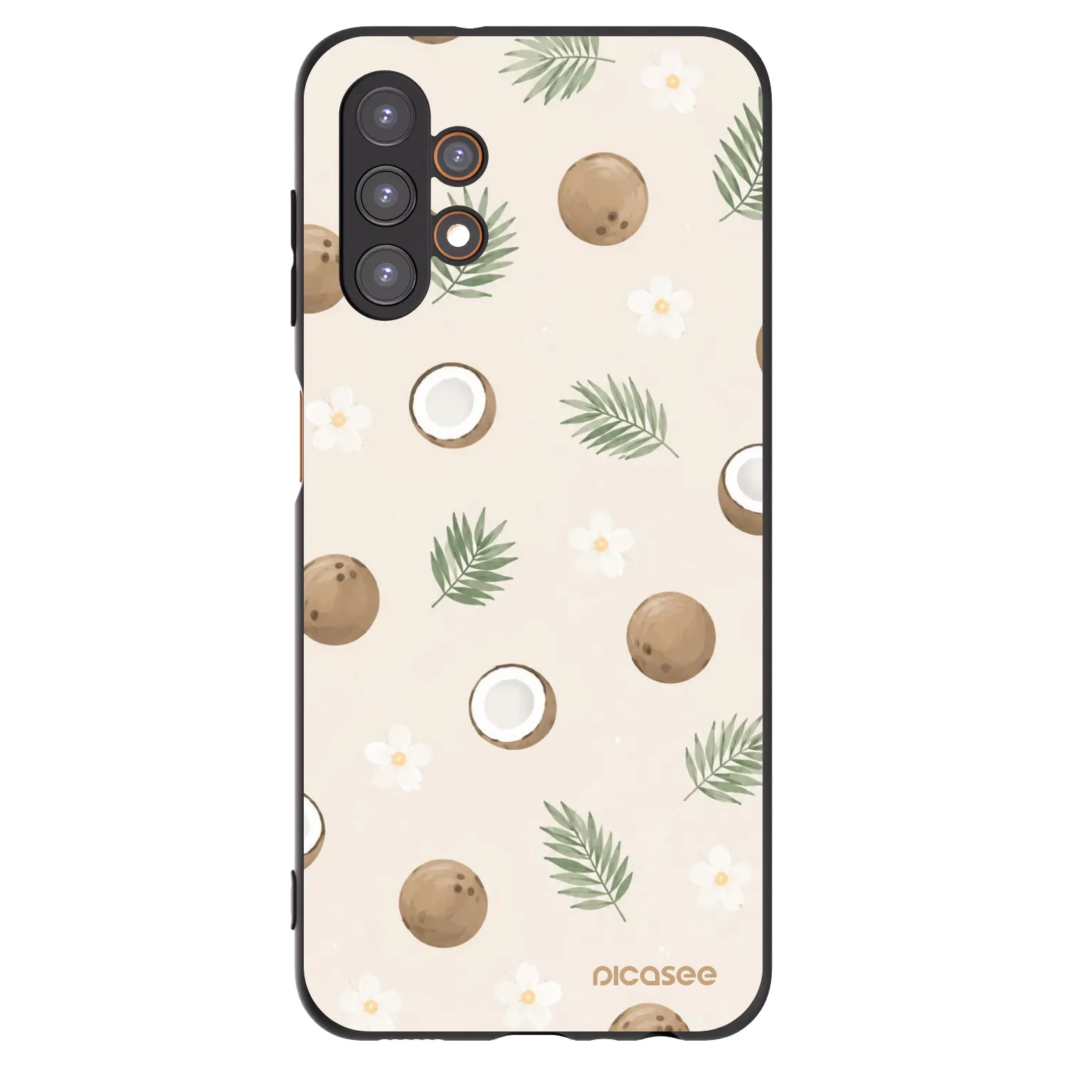 Picasee Μαύρη θήκη σιλικόνης για Samsung Galaxy A13 4G A135 - Coconut Breeze
