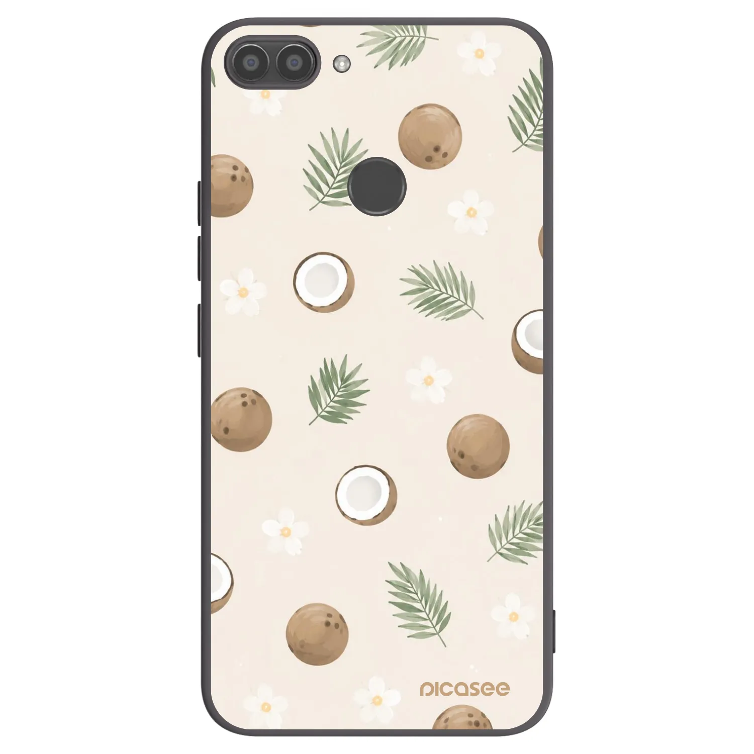 Picasee Μαύρη θήκη σιλικόνης για Huawei P Smart - Coconut Breeze