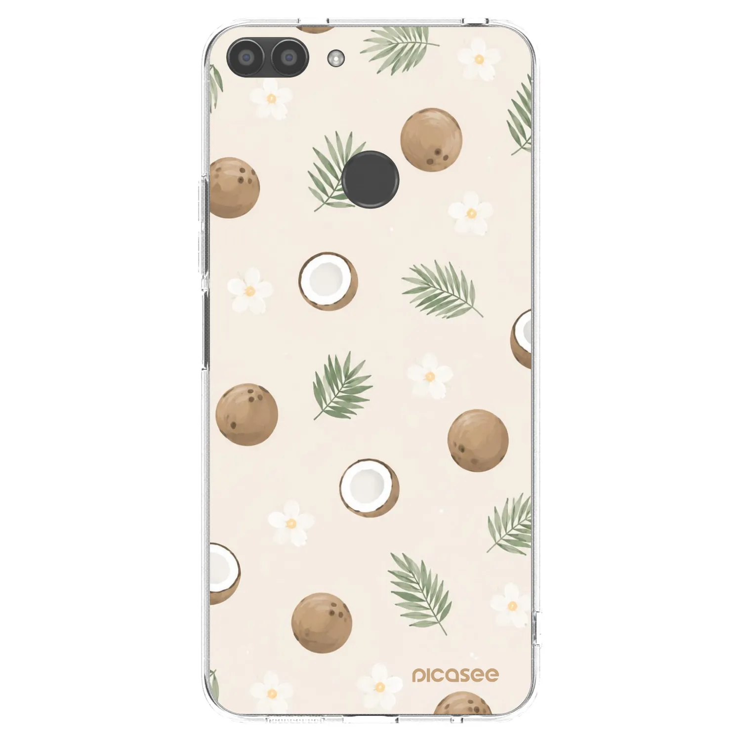 Picasee διαφανής θήκη σιλικόνης Huawei P Smart - Coconut Breeze