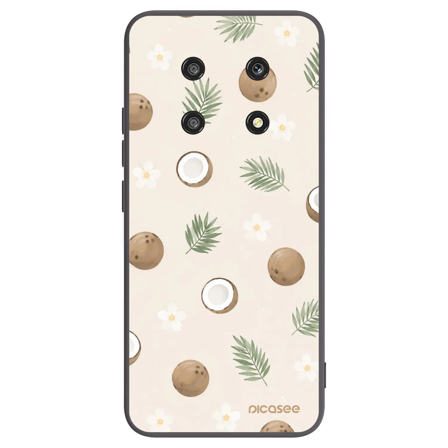 Picasee Μαύρη θήκη σιλικόνης για Honor Magic4 Lite 5G - Coconut Breeze