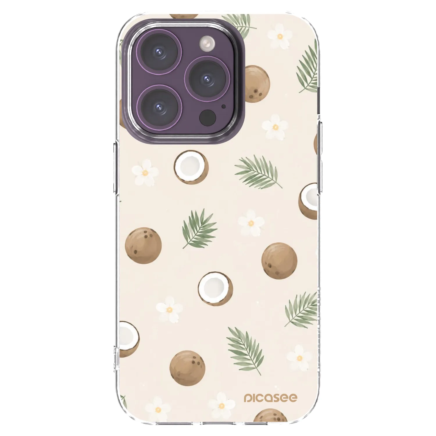 Picasee διαφανής θήκη σιλικόνης Apple iPhone 14 Pro - Coconut Breeze