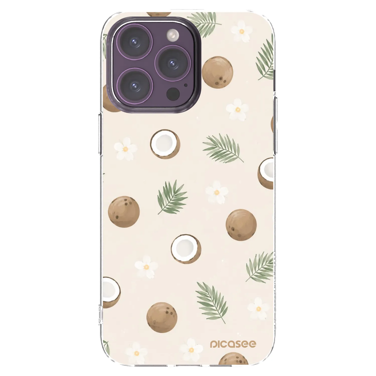 Picasee διαφανής θήκη σιλικόνης Apple iPhone 14 Pro Max - Coconut Breeze