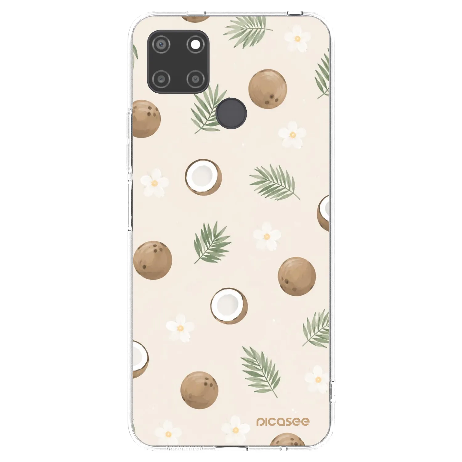Picasee διαφανής θήκη σιλικόνης Realme C21Y - Coconut Breeze