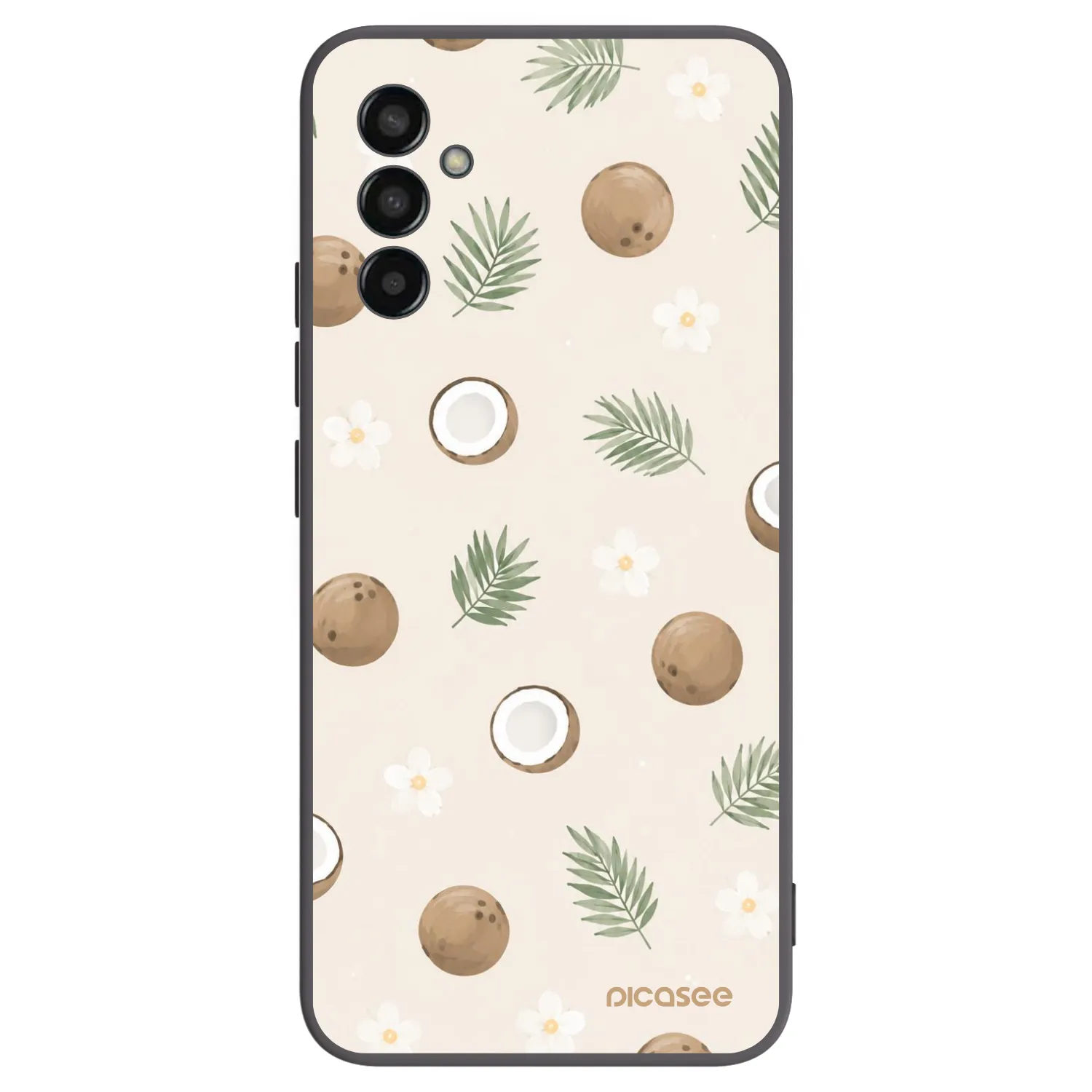 Picasee Μαύρη θήκη σιλικόνης για Samsung Galaxy M13 M135F - Coconut Breeze