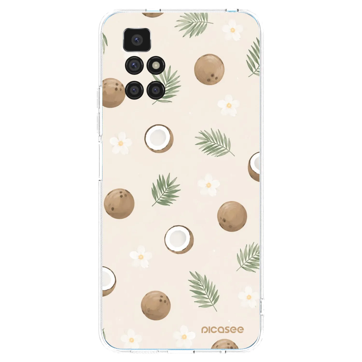 Picasee διαφανής θήκη σιλικόνης Xiaomi Redmi 10 (2022) - Coconut Breeze
