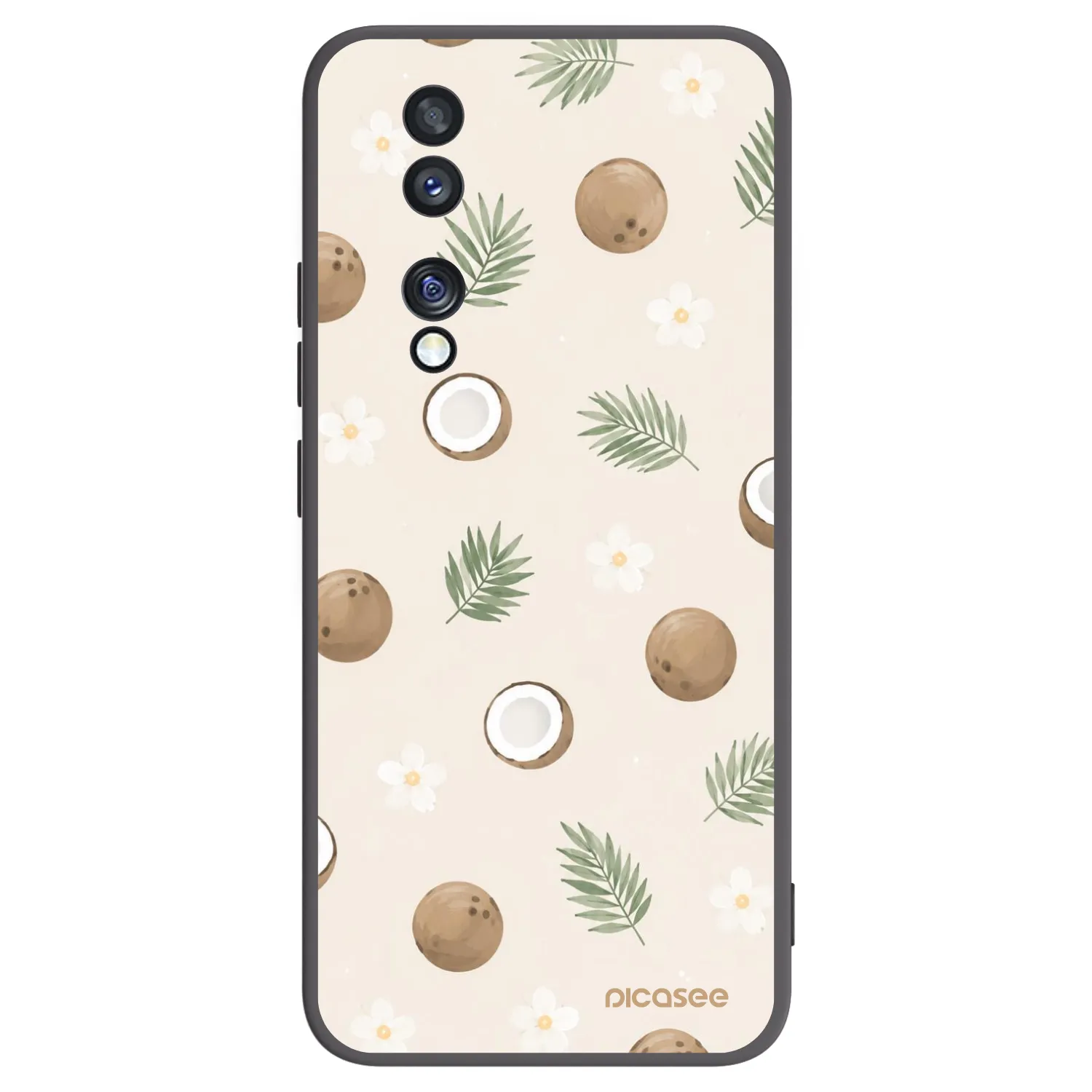 Picasee Μαύρη θήκη σιλικόνης για Honor 70 - Coconut Breeze