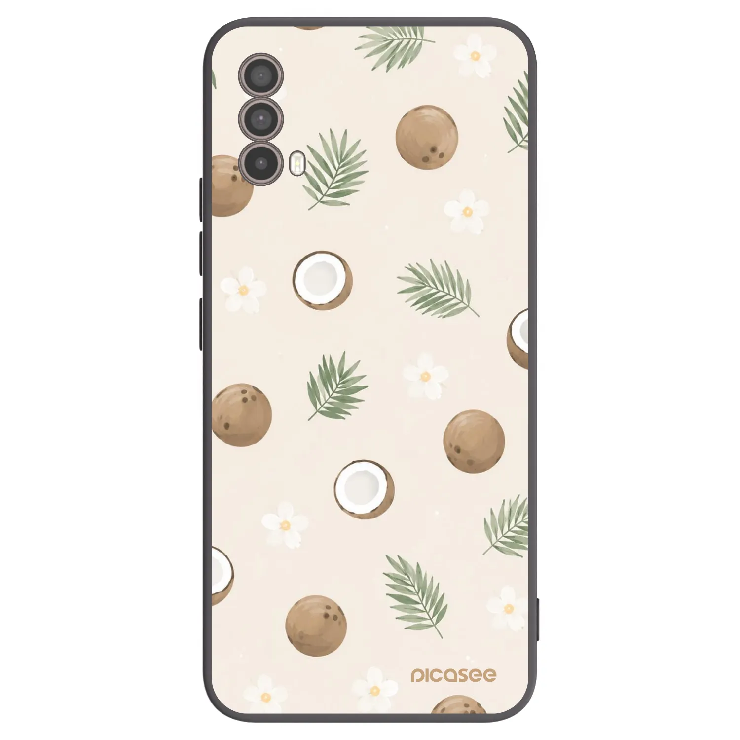 Picasee Μαύρη θήκη σιλικόνης για Motorola Moto E40 - Coconut Breeze