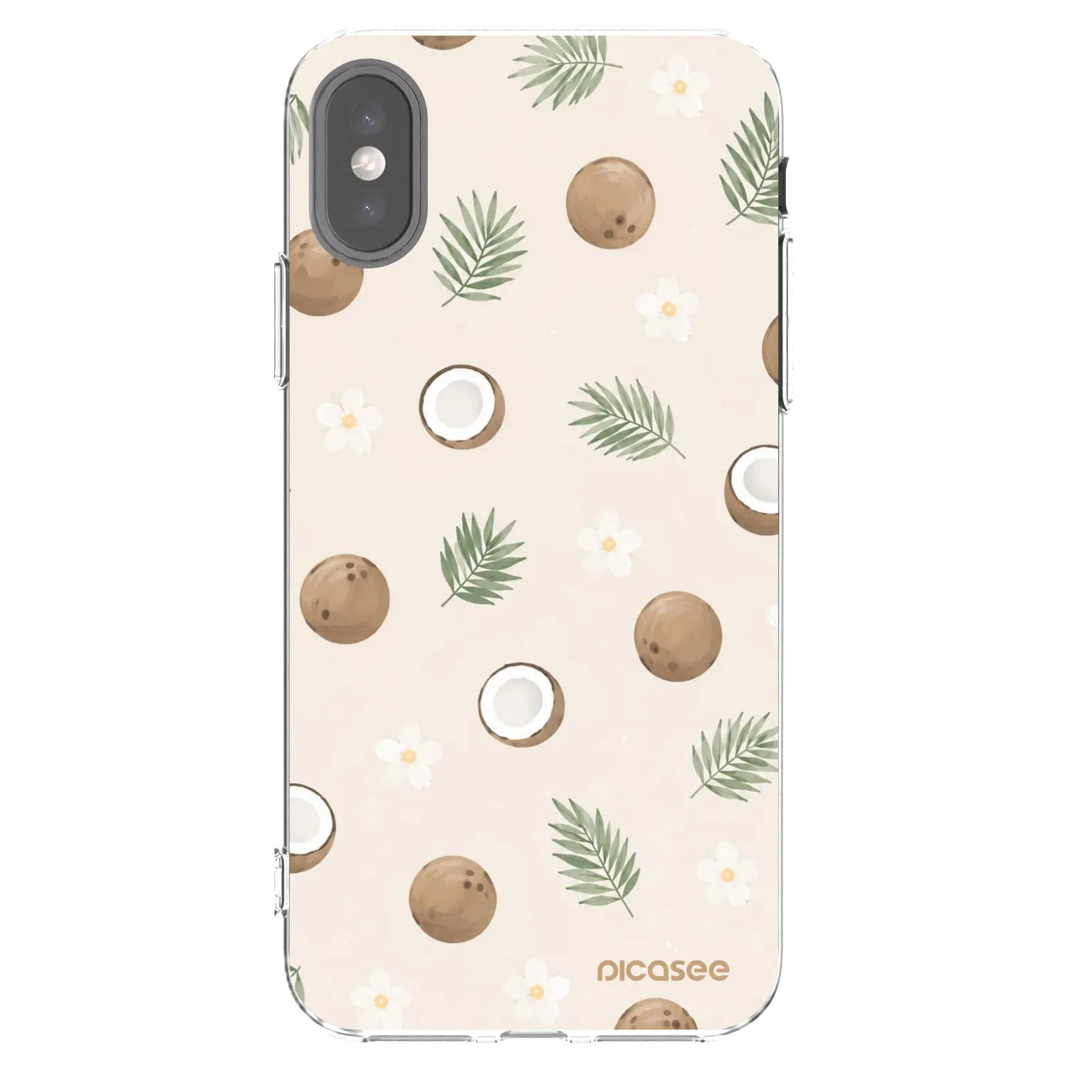Picasee διαφανής θήκη σιλικόνης Apple iPhone X/XS - Coconut Breeze