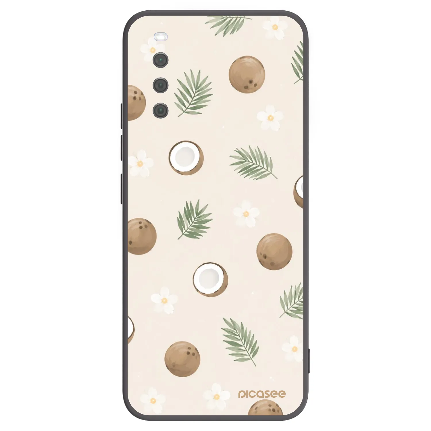 Picasee Μαύρη θήκη σιλικόνης για Sony Xperia 10 III - Coconut Breeze