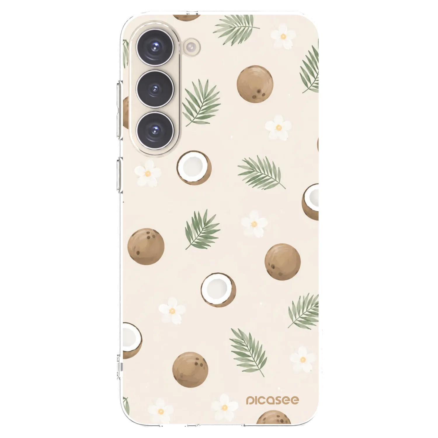 Picasee διαφανής θήκη σιλικόνης Samsung Galaxy S23+ 5G - Coconut Breeze