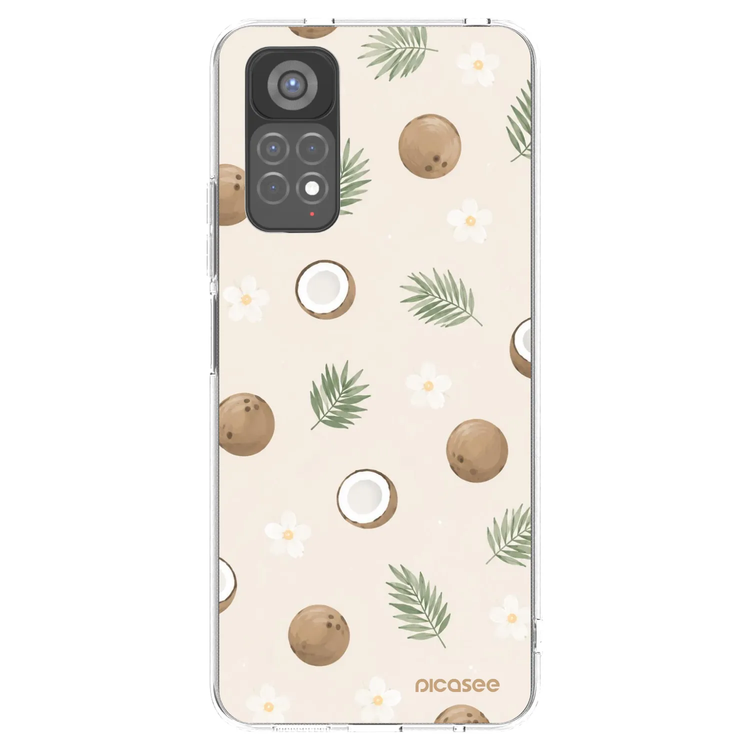 Picasee διαφανής θήκη σιλικόνης Xiaomi Redmi Note 11S 5G - Coconut Breeze