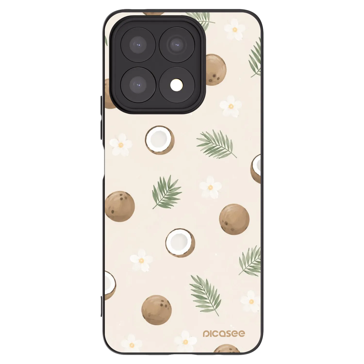 Picasee Μαύρη θήκη σιλικόνης για Honor X8a - Coconut Breeze