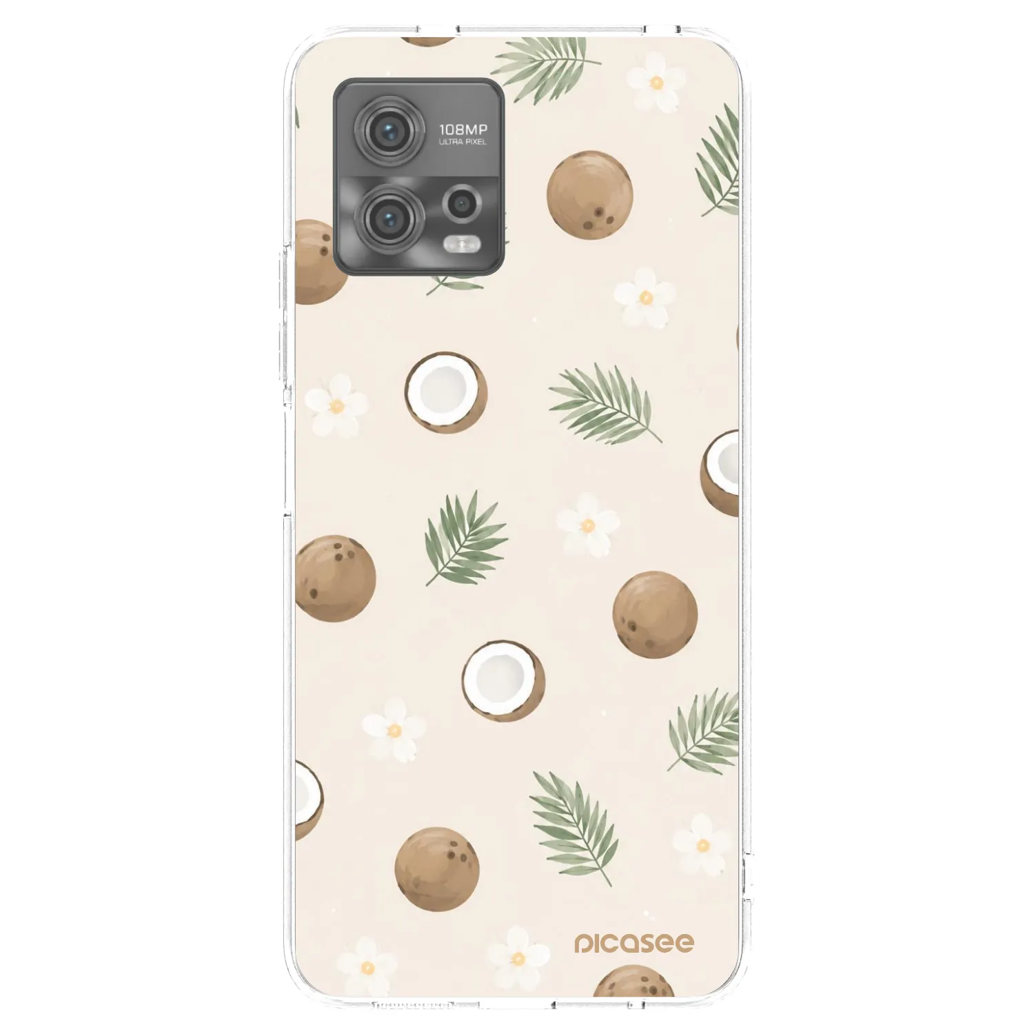 Picasee διαφανής θήκη σιλικόνης Motorola Moto G72 - Coconut Breeze