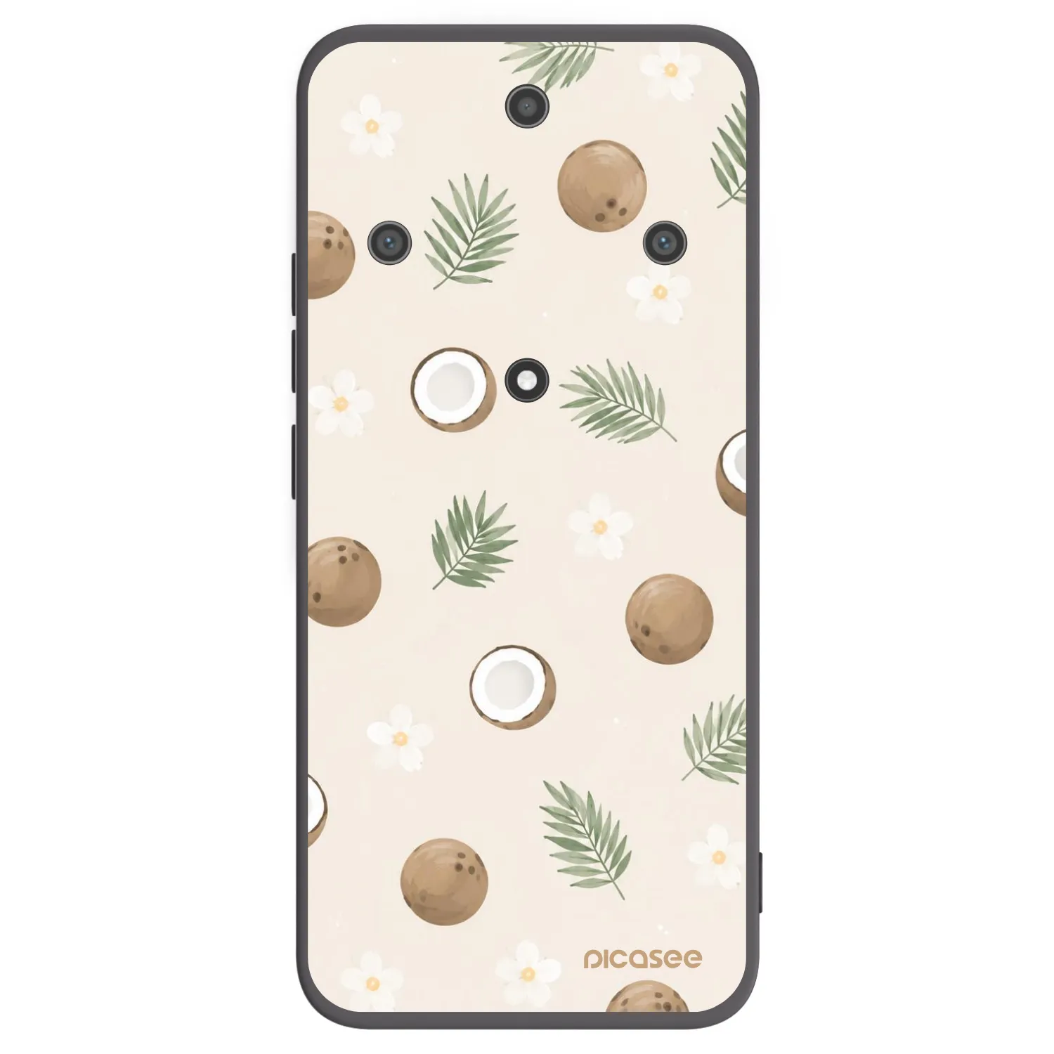 Picasee Μαύρη θήκη σιλικόνης για Honor Magic5 Lite 5G - Coconut Breeze