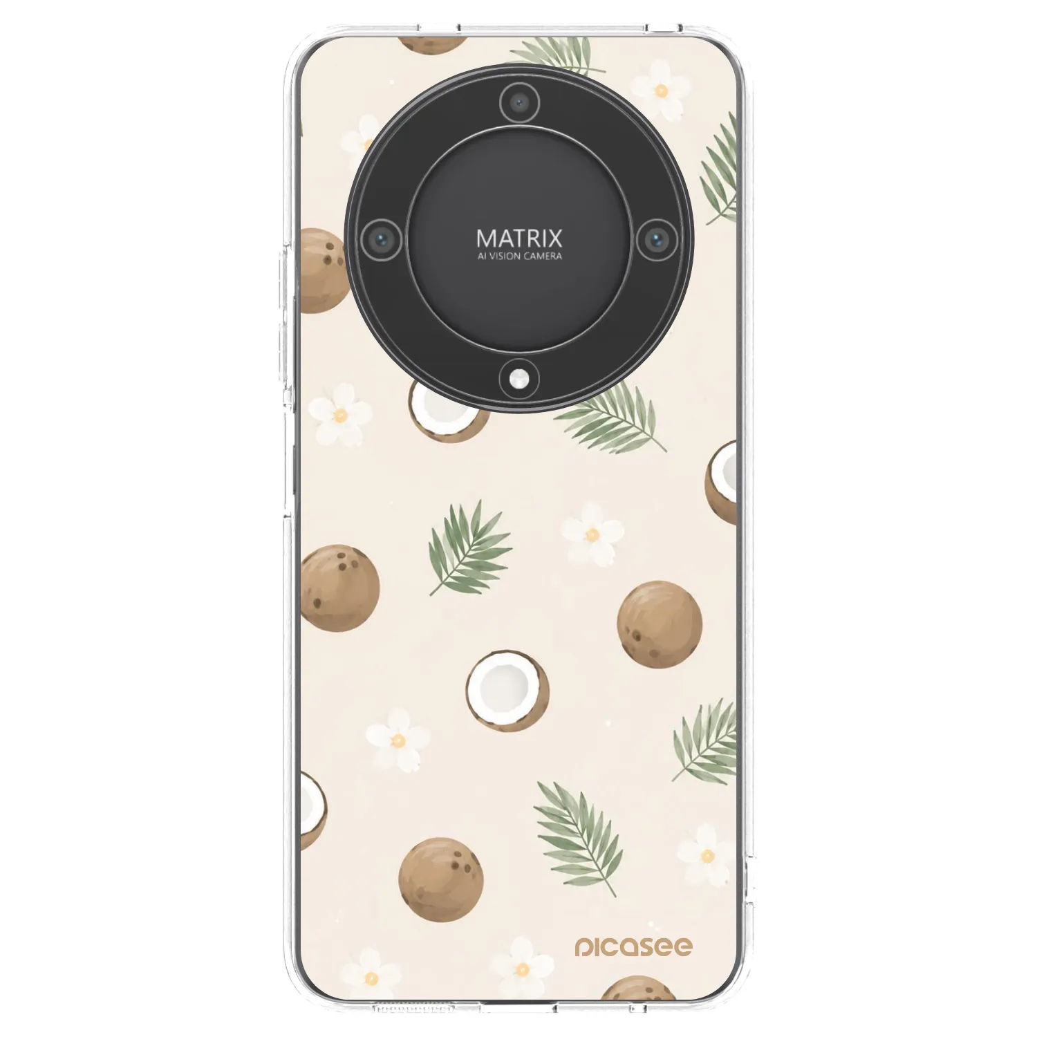 Picasee διαφανής θήκη σιλικόνης Honor Magic5 Lite 5G - Coconut Breeze