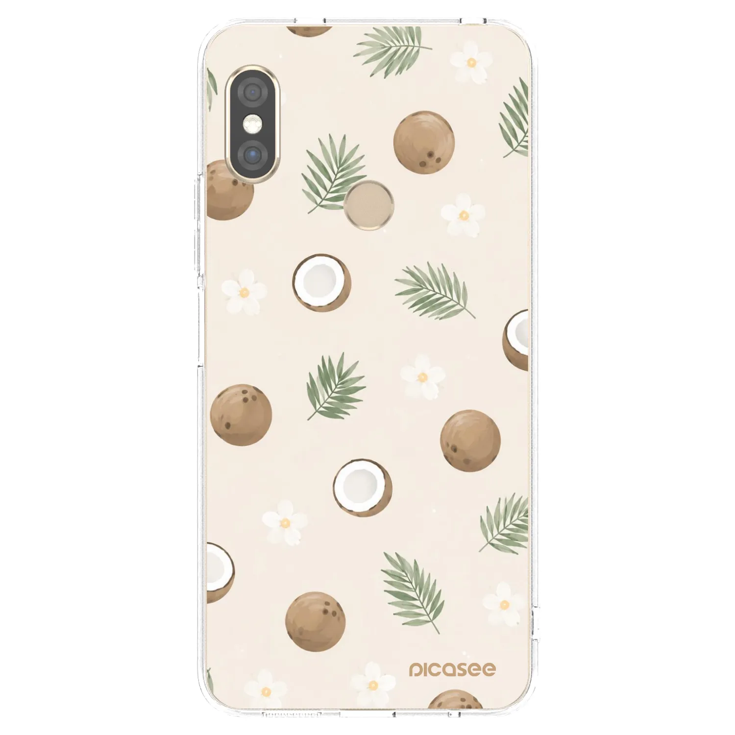 Picasee διαφανής θήκη σιλικόνης Xiaomi Redmi Note 5 Global - Coconut Breeze