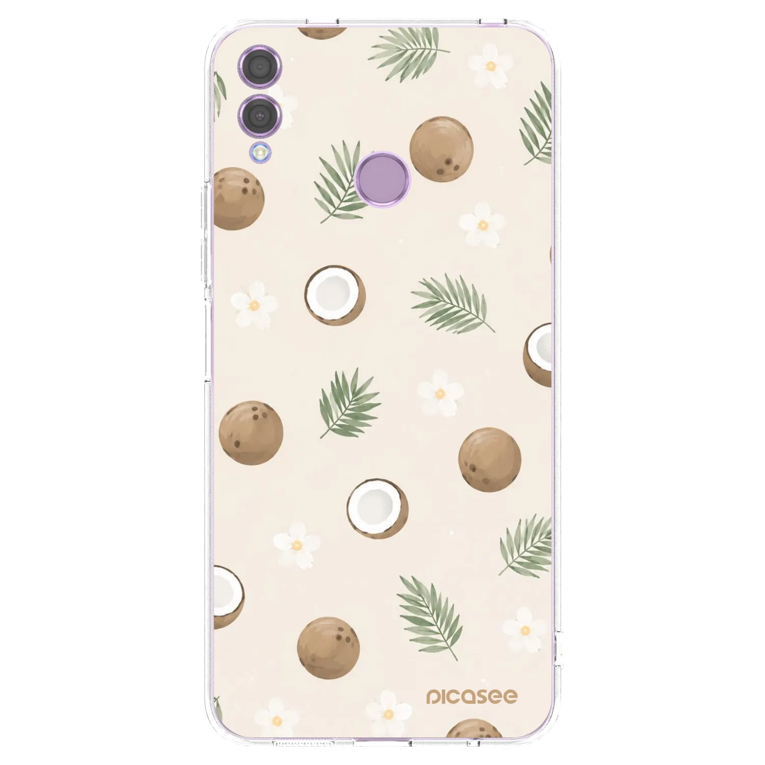 Picasee διαφανής θήκη σιλικόνης Honor 8X - Coconut Breeze