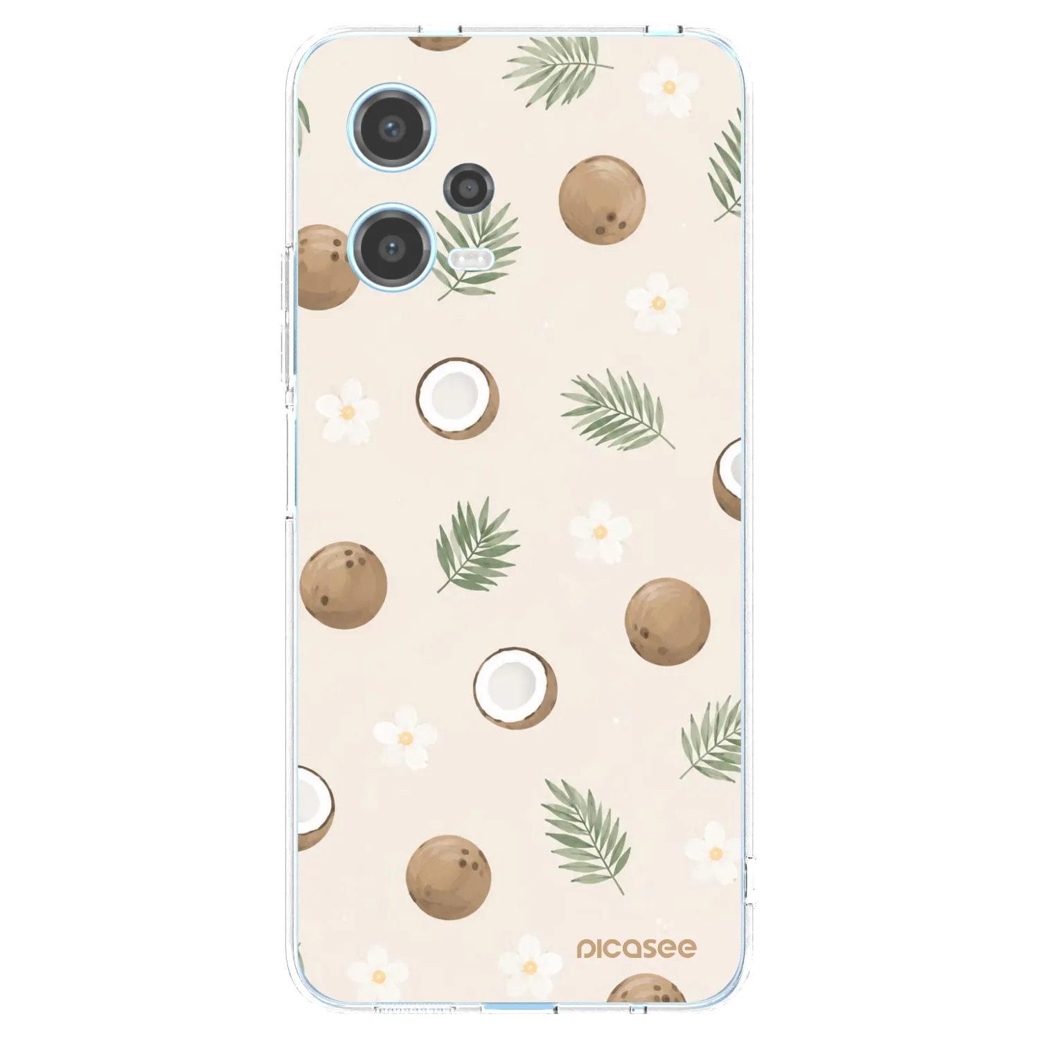 Picasee διαφανής θήκη σιλικόνης Xiaomi Redmi Note 12 5G - Coconut Breeze