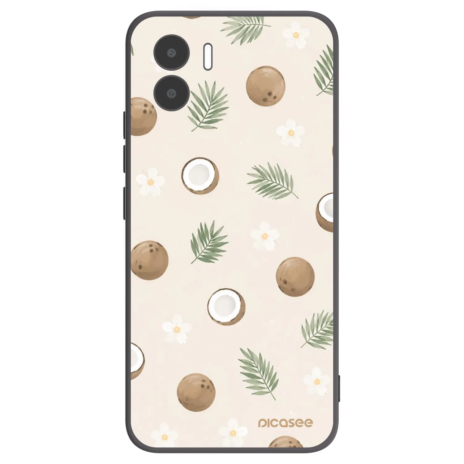 Picasee Μαύρη θήκη σιλικόνης για Xiaomi Redmi A2 - Coconut Breeze