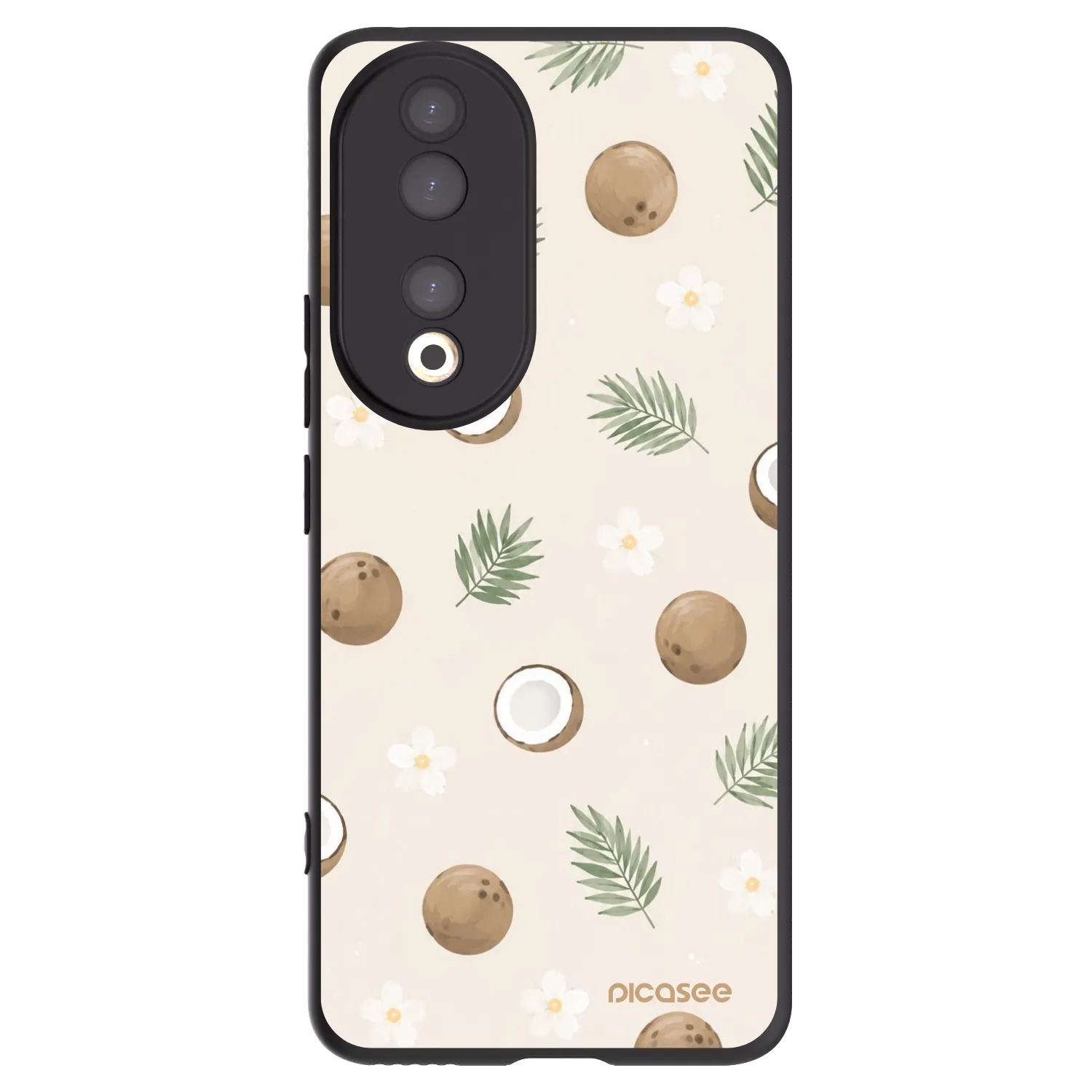 Picasee Μαύρη θήκη σιλικόνης για Honor 90 5G - Coconut Breeze