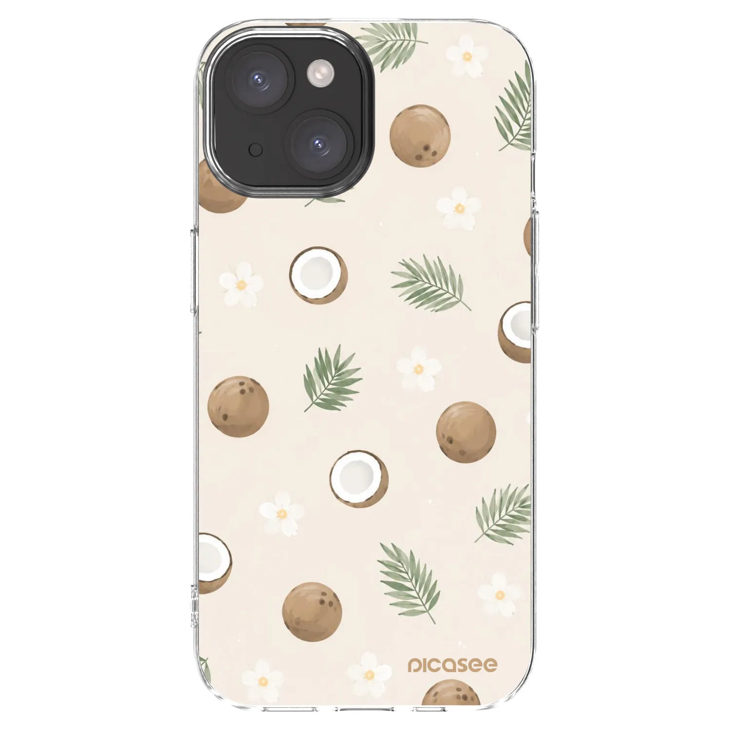 Picasee διαφανής θήκη σιλικόνης Apple iPhone 15 - Coconut Breeze
