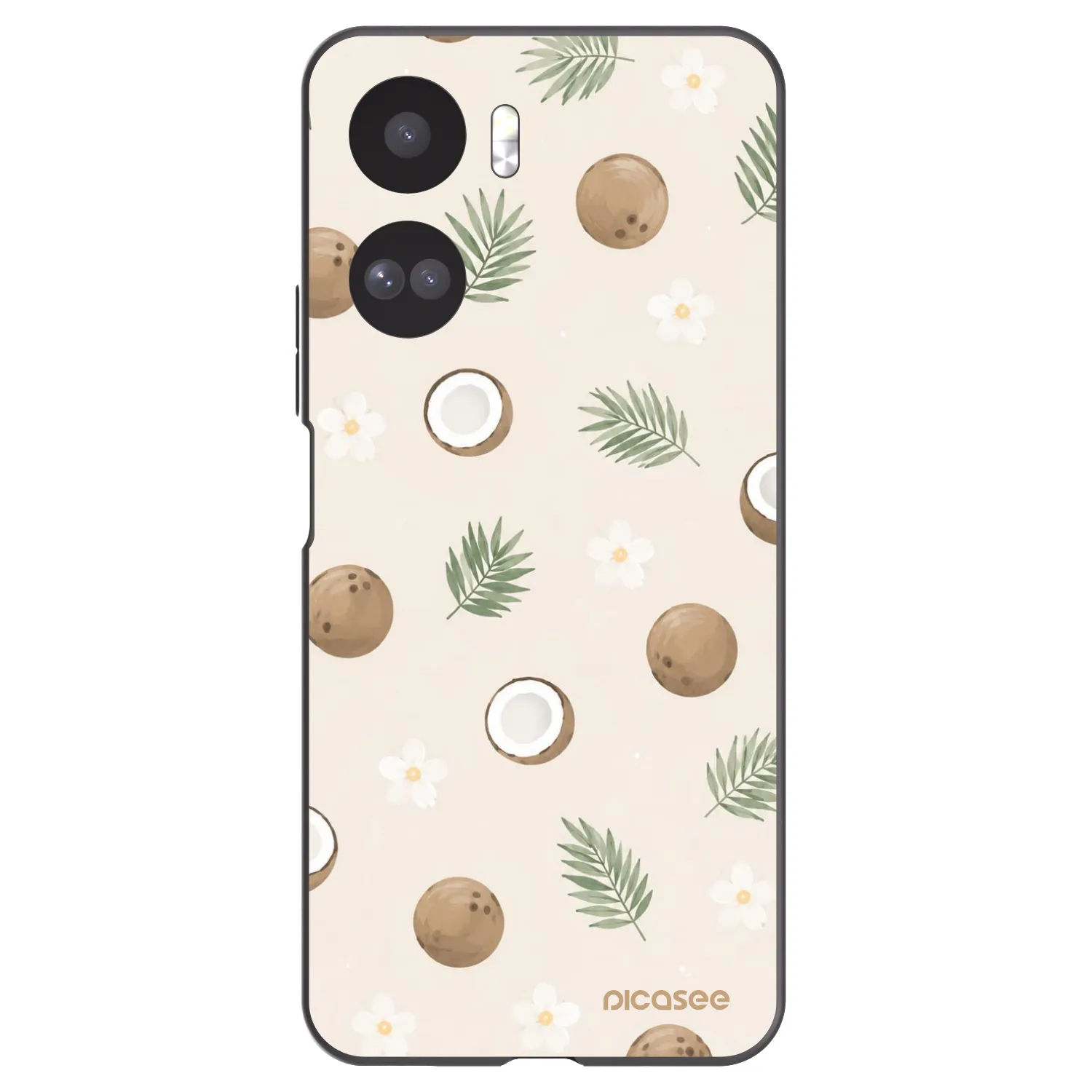 Picasee Μαύρη θήκη σιλικόνης για Honor 90 Lite 5G - Coconut Breeze