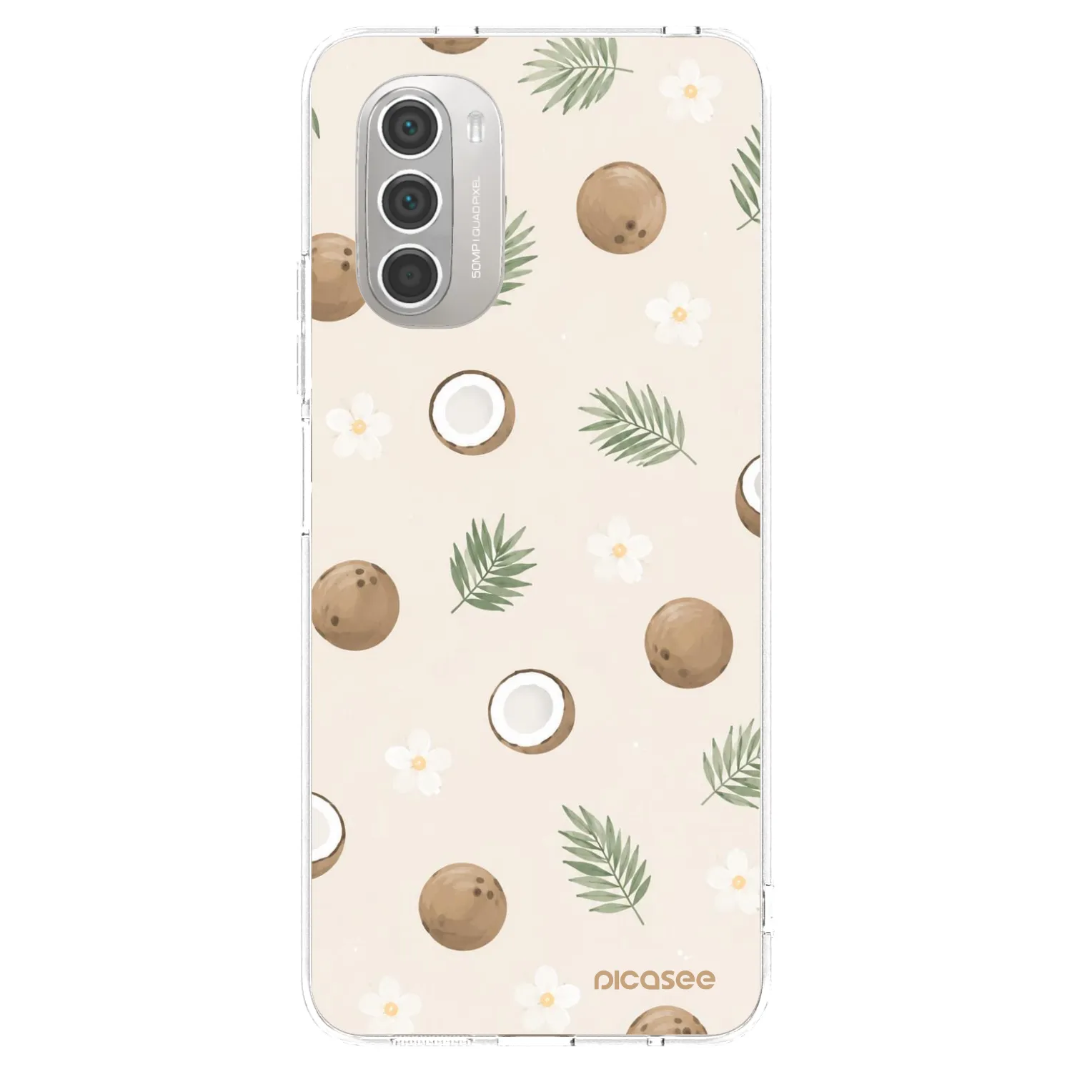 Picasee διαφανής θήκη σιλικόνης Motorola Moto G51 - Coconut Breeze