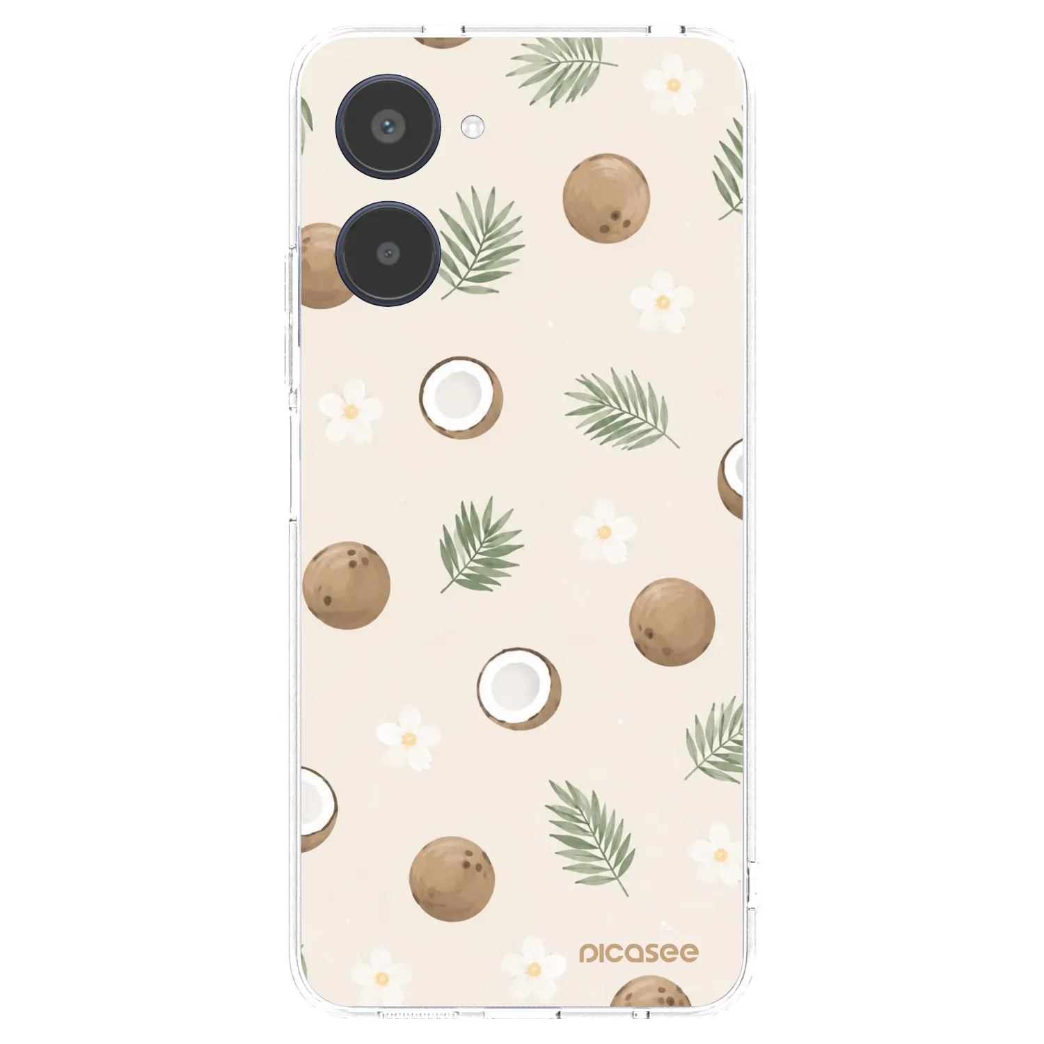 Picasee διαφανής θήκη σιλικόνης Realme 10 4G - Coconut Breeze