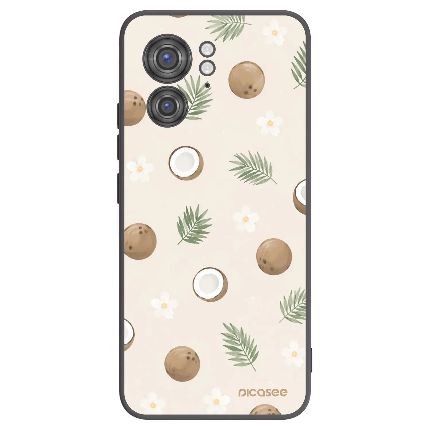 Picasee Μαύρη θήκη σιλικόνης για Motorola Edge 40 - Coconut Breeze