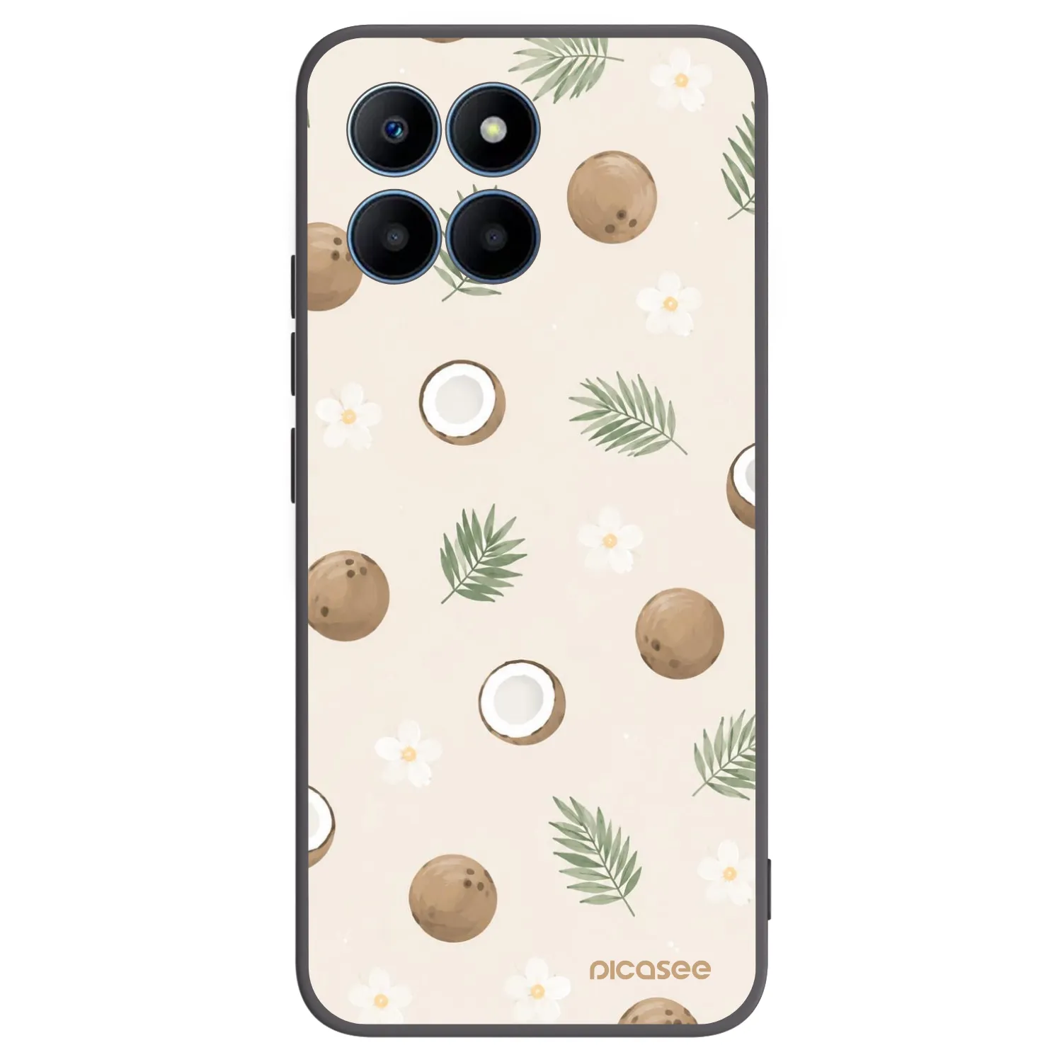 Picasee Μαύρη θήκη σιλικόνης για Honor 70 Lite - Coconut Breeze
