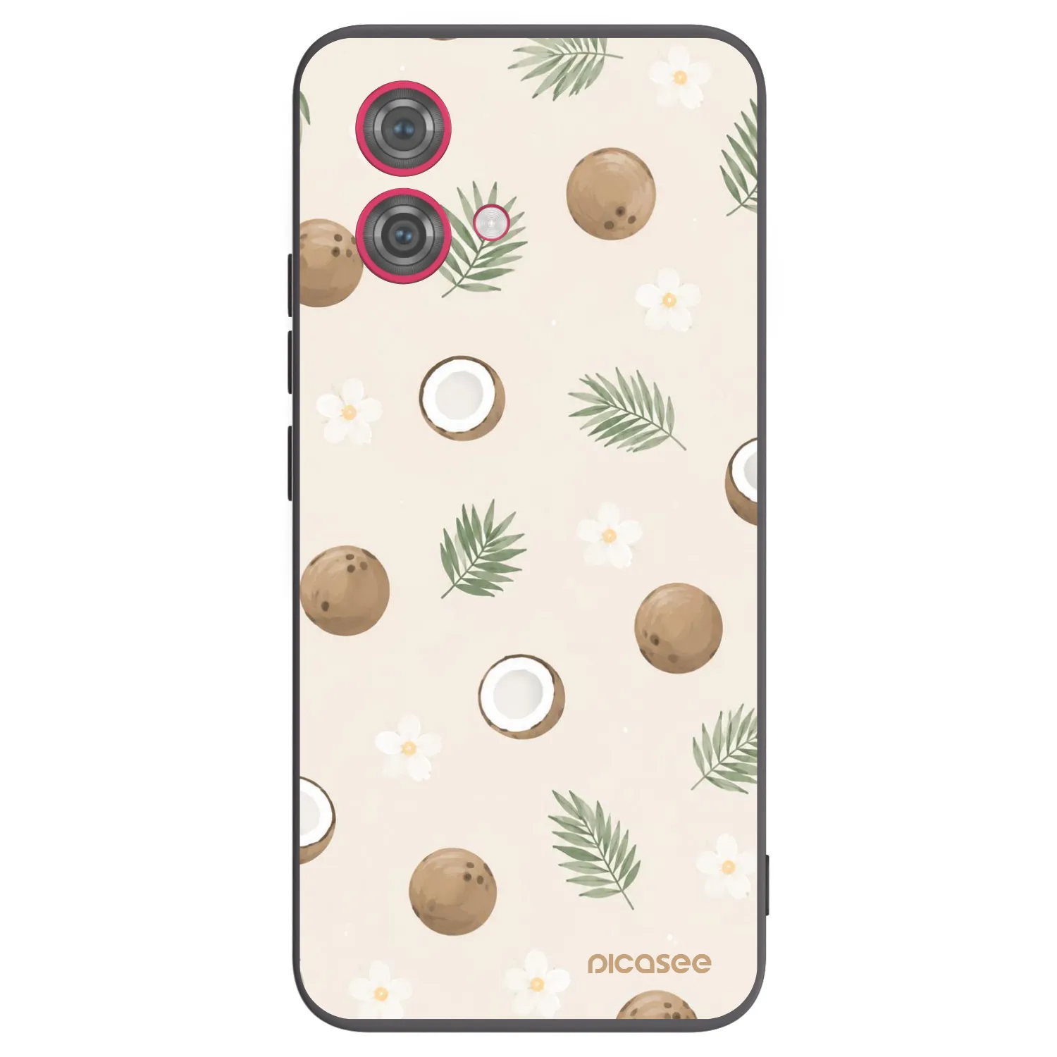 Picasee Μαύρη θήκη σιλικόνης για Motorola Moto G84 5G - Coconut Breeze