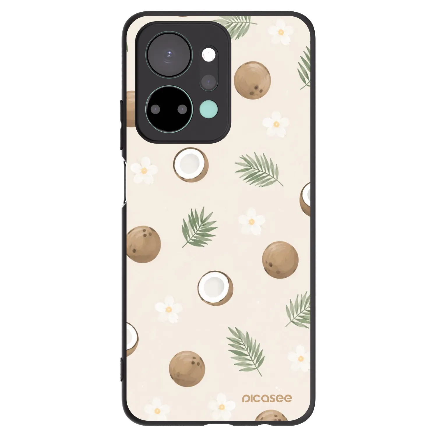 Picasee Μαύρη θήκη σιλικόνης για Honor X7a - Coconut Breeze