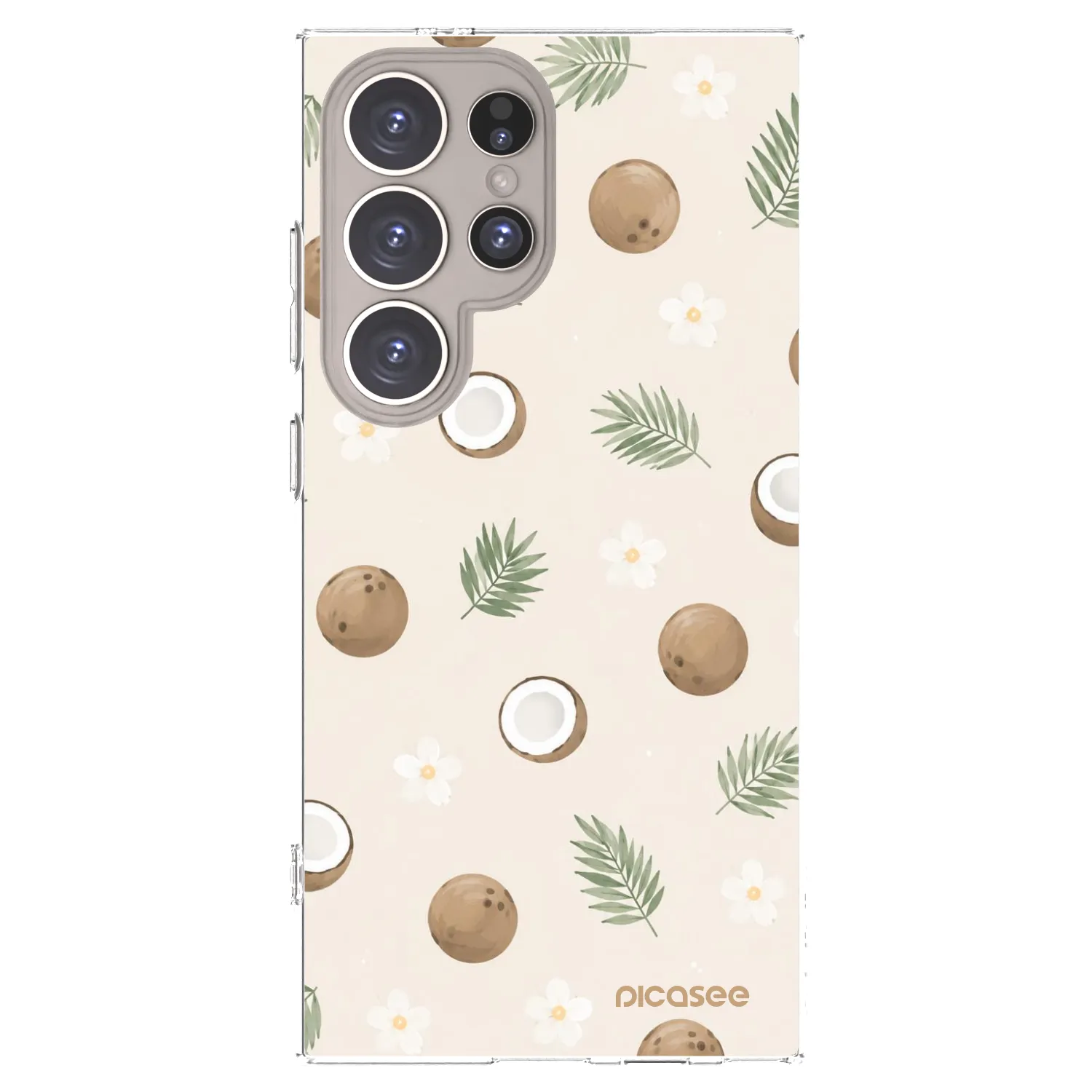 Picasee διαφανής θήκη σιλικόνης Samsung Galaxy S24 Ultra S928B 5G - Coconut Breeze