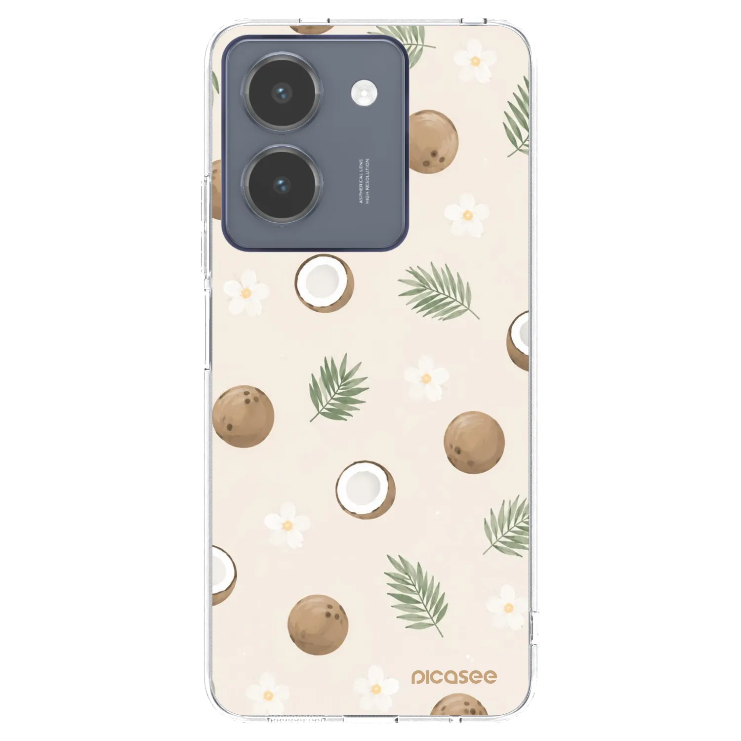 Picasee διαφανής θήκη σιλικόνης Vivo Y36 4G - Coconut Breeze